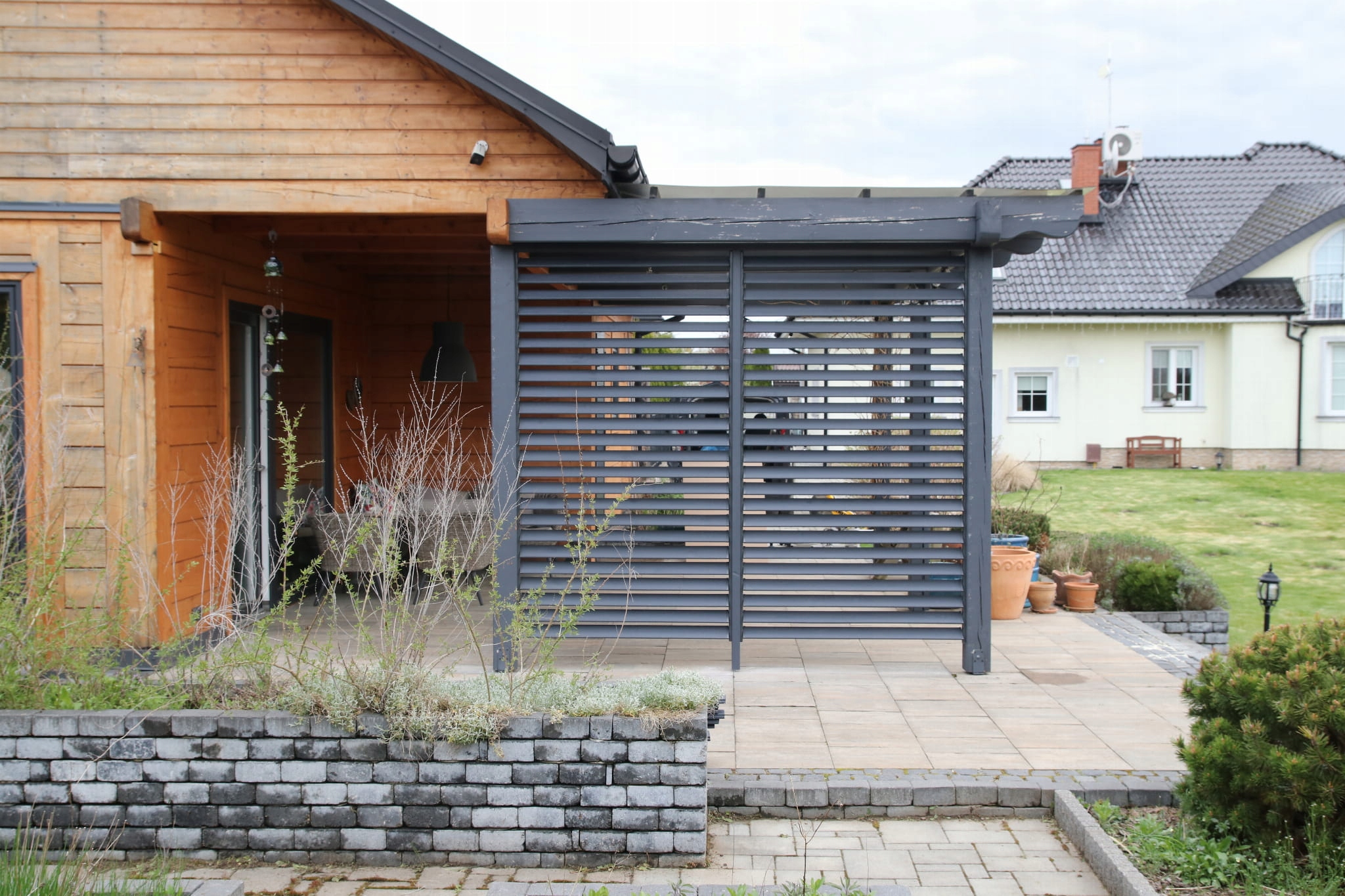 System tarasowy Shutters 109cm stal 2szt antracyt Stan opakowania oryginalne