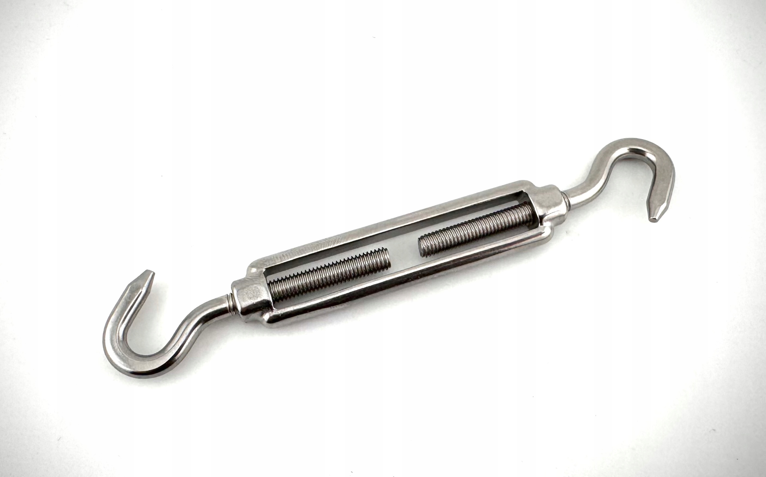 Śruba rzymska napinająca – stal kwasoodporna A4 M6 Hak/hak (inox 316)