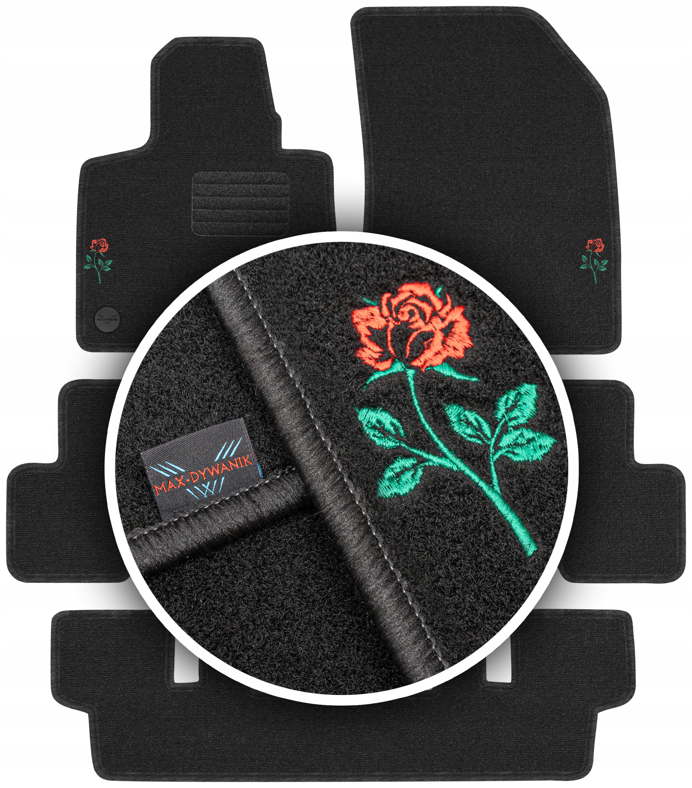 C4 Grand Picasso II 7os 13-19 Koberce Výšivka Květiny Polské