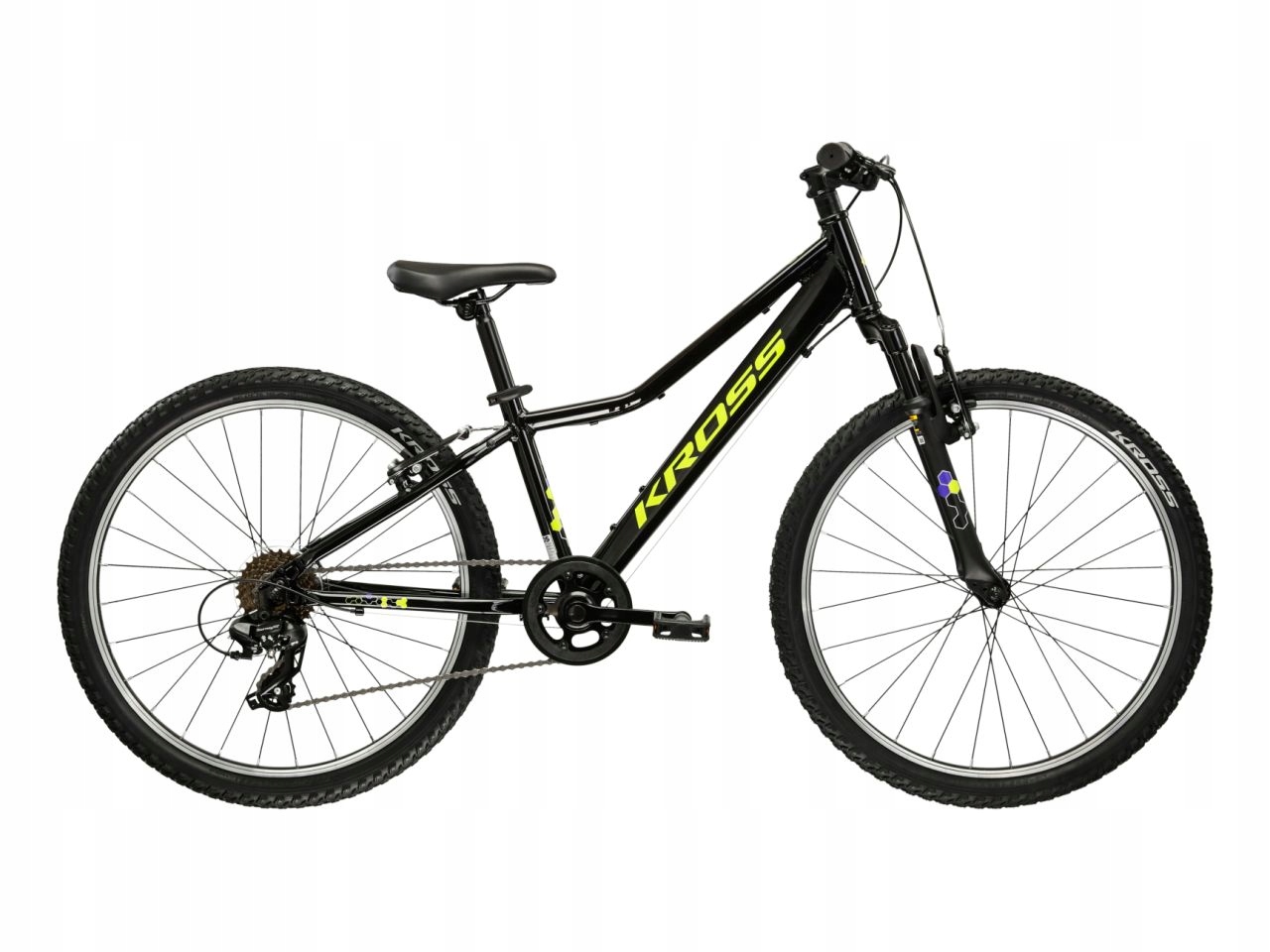 Rower Górski Mtb Junior Kross Hexagon Jr 24 rama 12 koło 24 czarny 2026