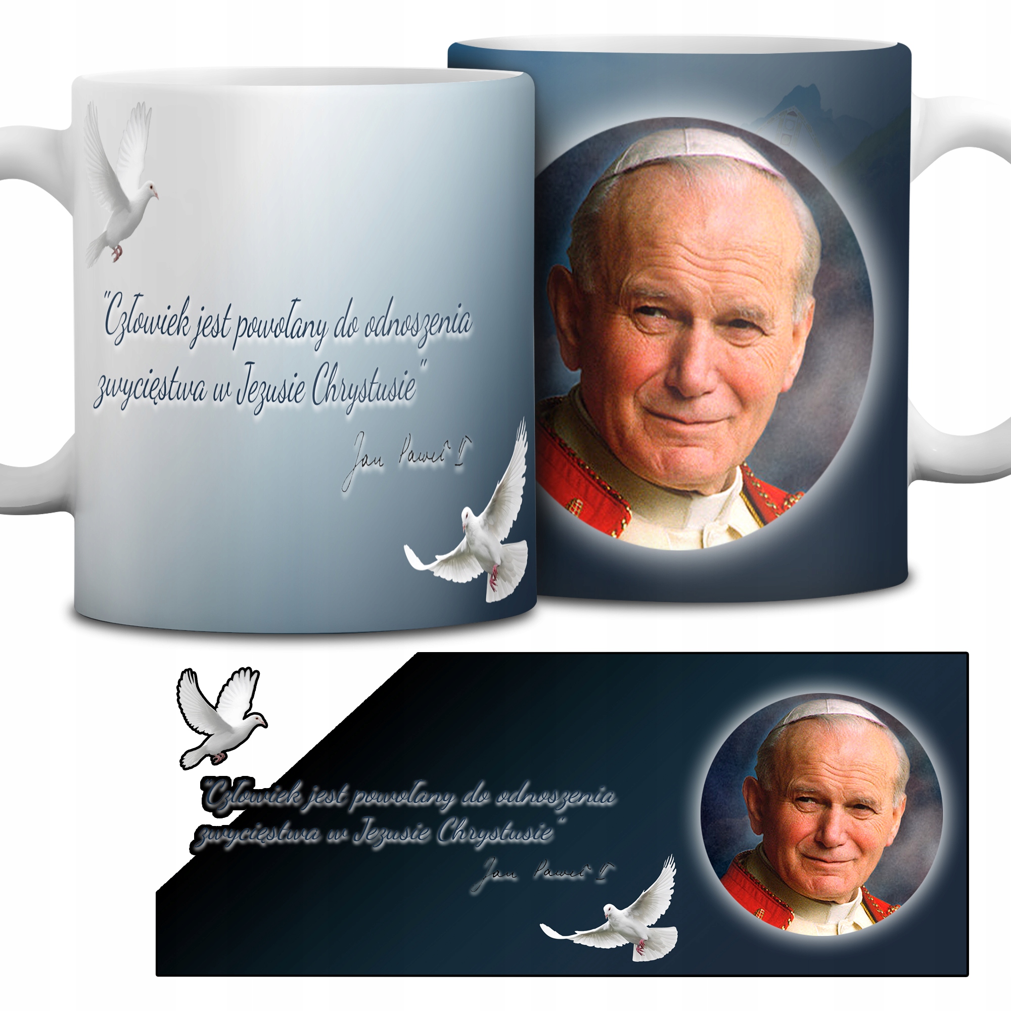 

Kubek Biały Z Papieżem Jan Paweł II
