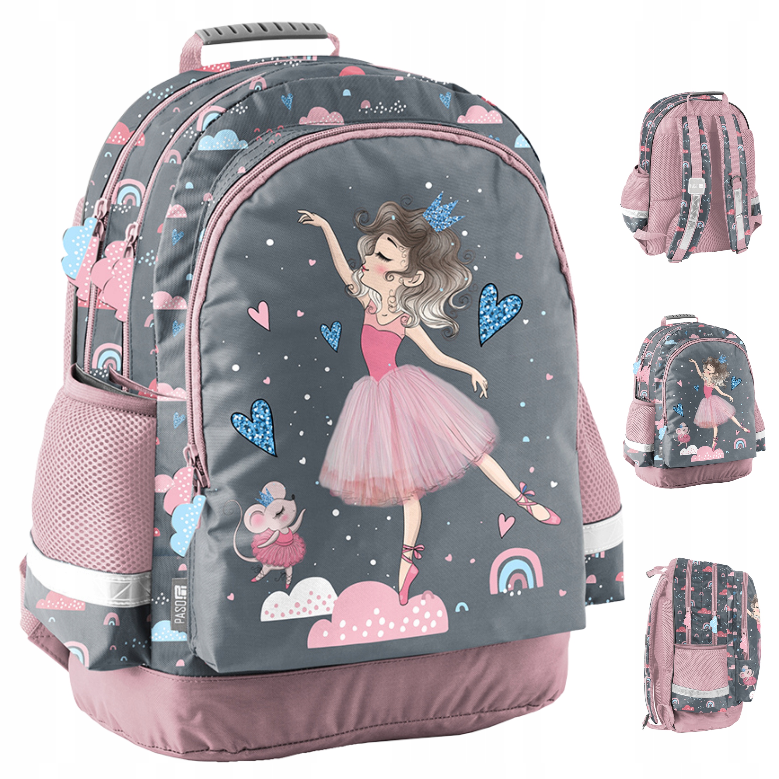 РЮКЗАК ШКІЛЬНИЙ BALLET GIRL BALLET MEGA SET 5 ЕЛЕМЕНТ  Код виробника PP23BA-116