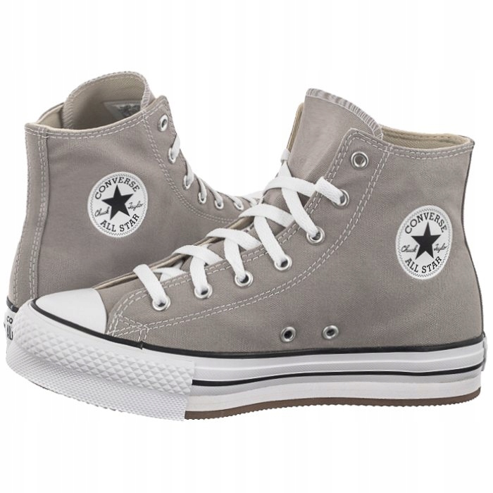 Tenisky na platformě Converse Ctas Eva Lift Hi Totally Šedé