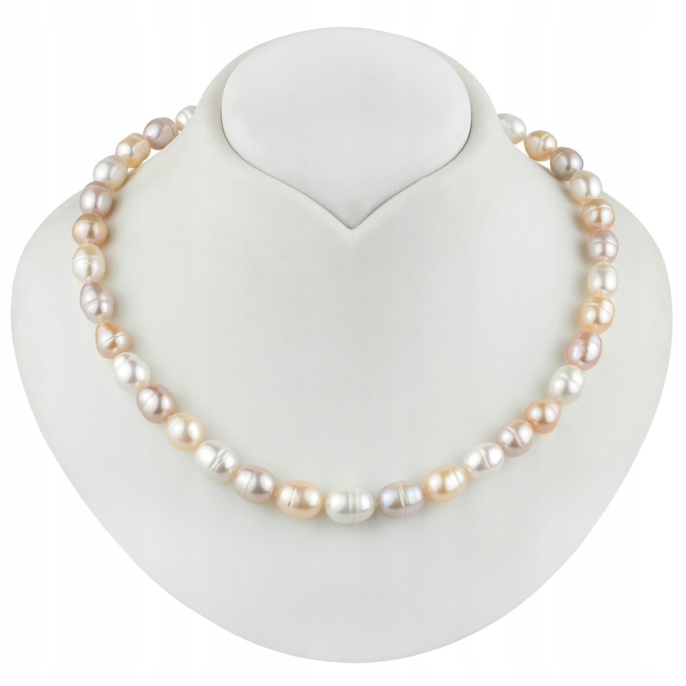 Ozdobný Stříbrný Náhrdelník Ze Sladkovodních Perel