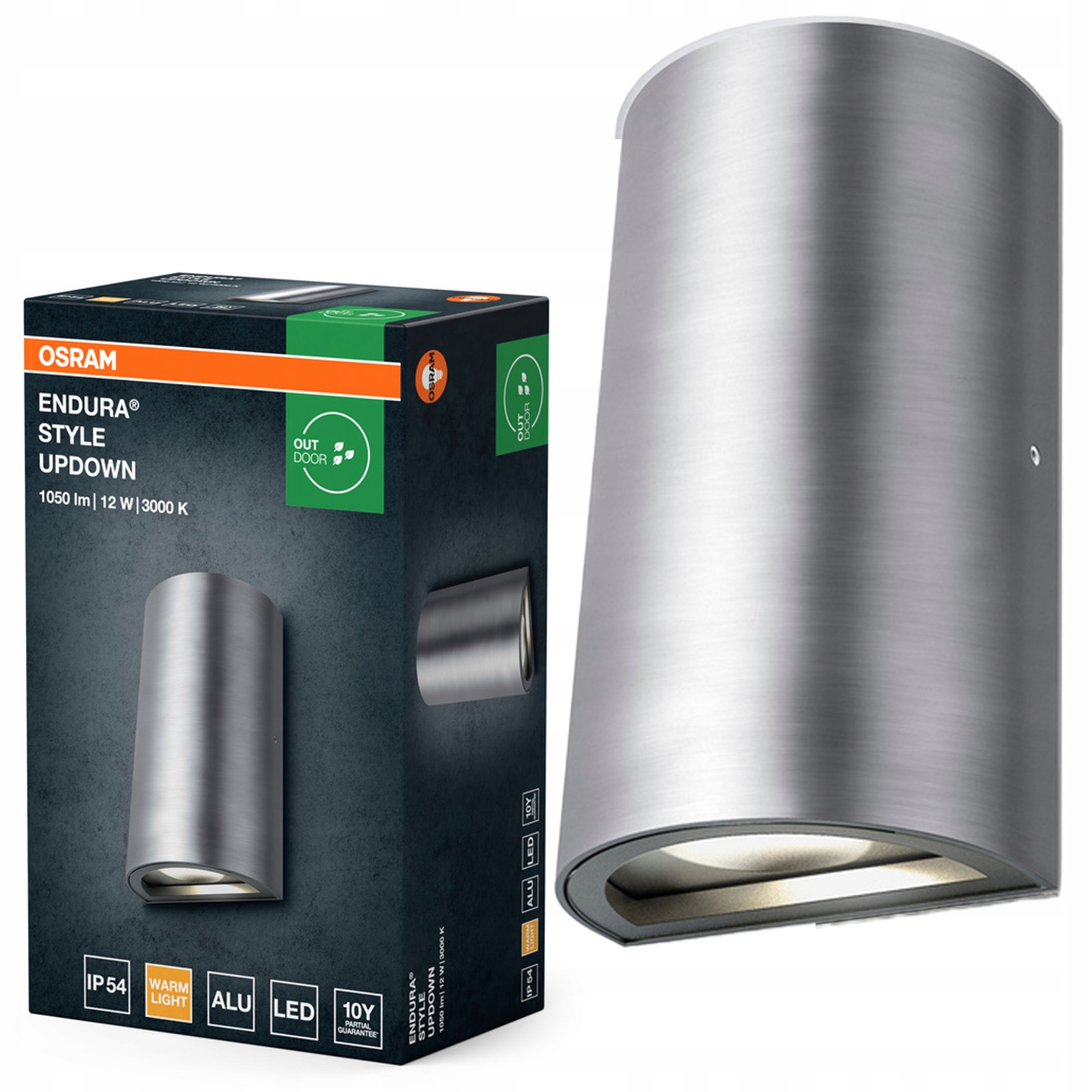 Záhradné nástenné svietidlo Led 12W 700lm 3000K IP54 Endura Osram