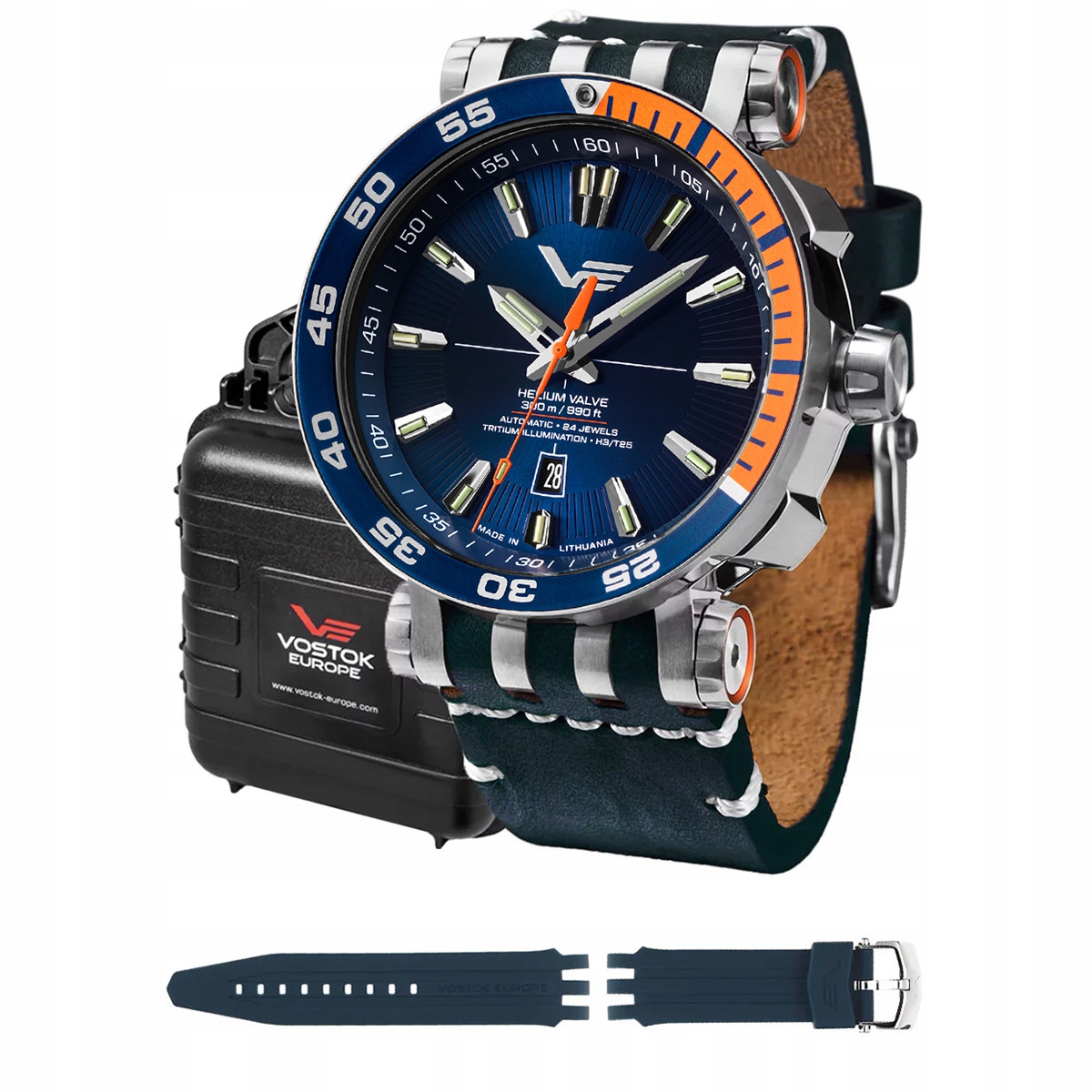 Pánské Hodinky Vostok Europe NH35A-575A715 modrý pásek