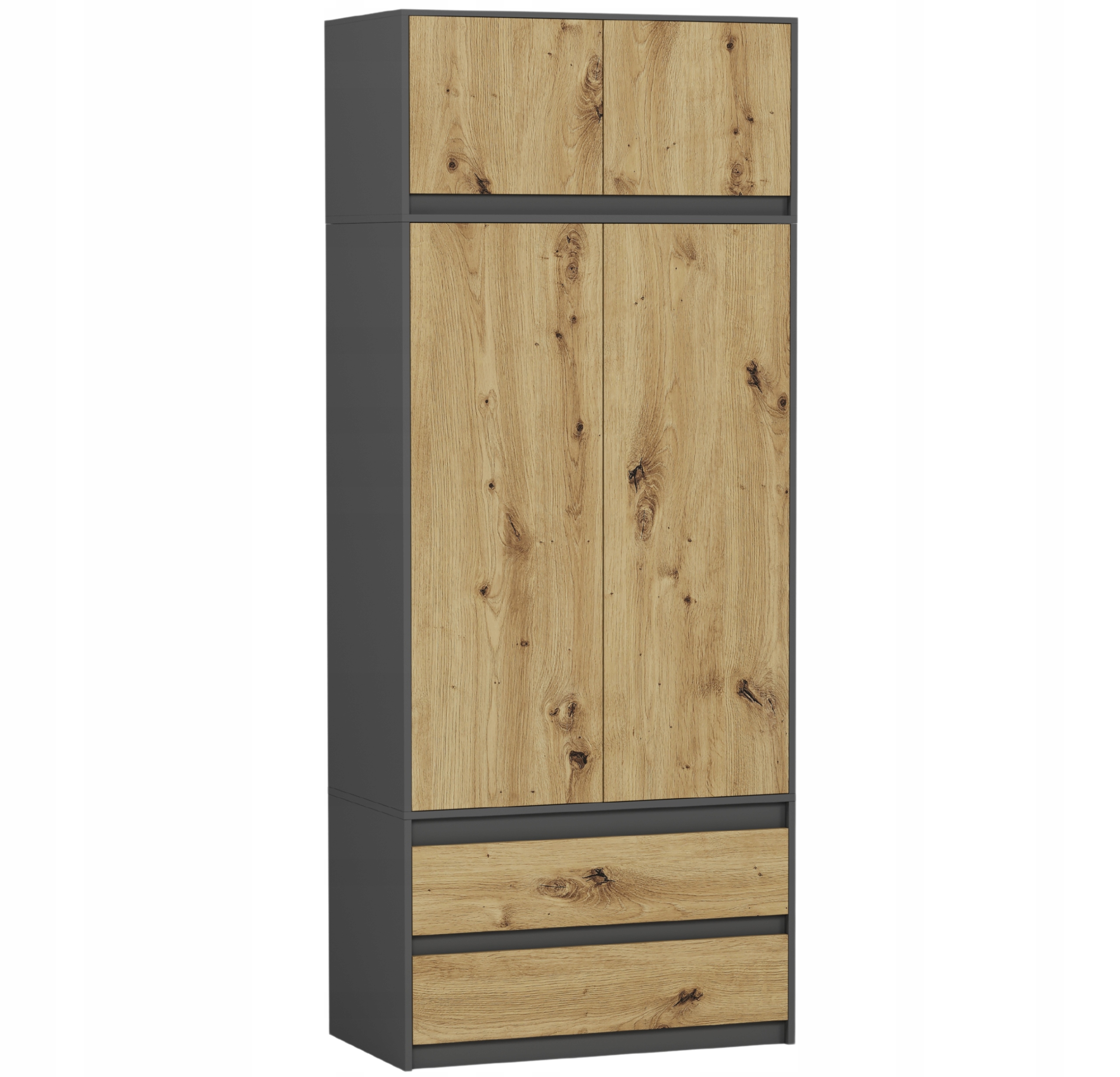 Skříň 90cm antracit mix Artisan přístavba B-9N