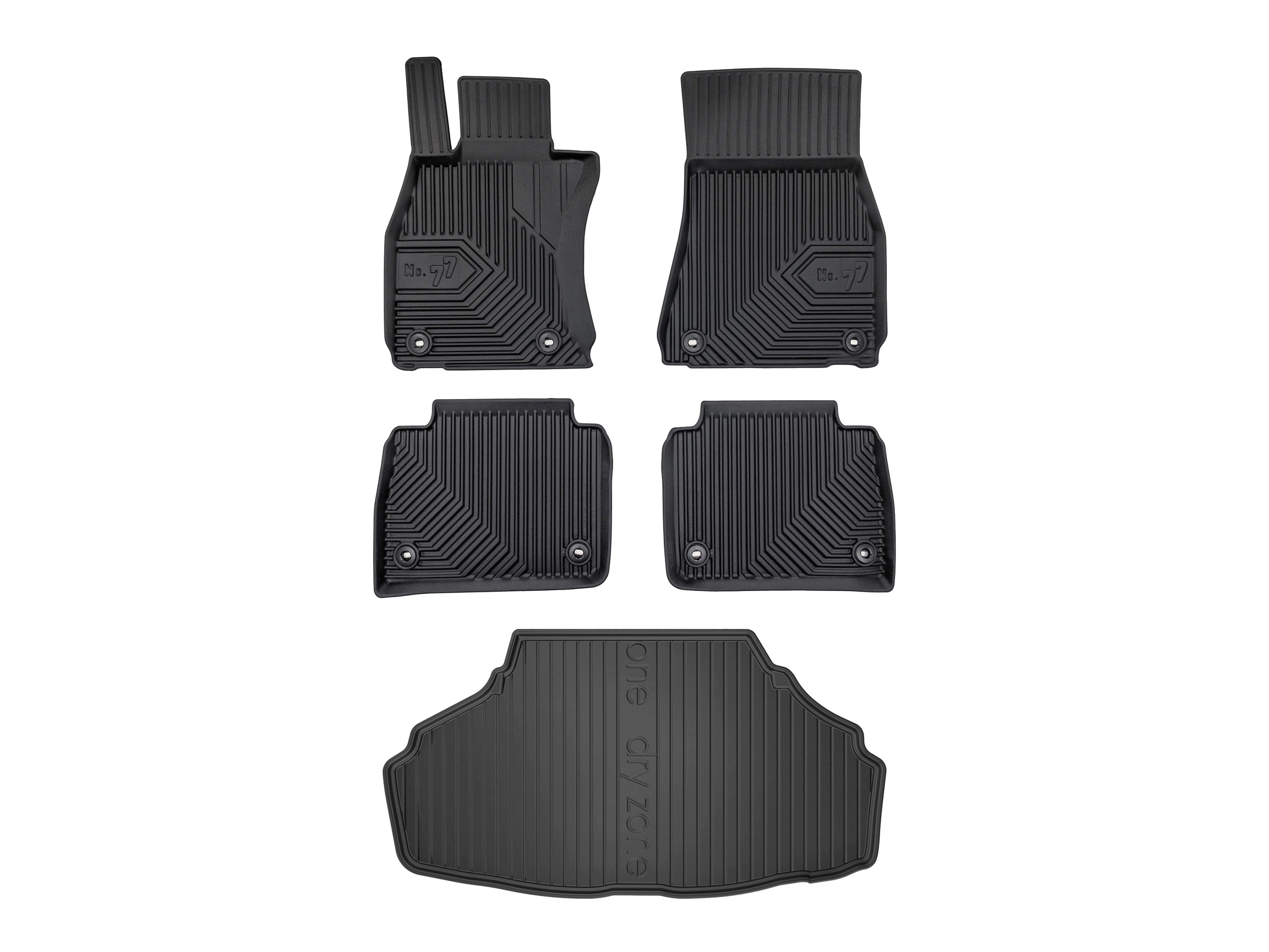 3D koberčeky rohož DryZone pre: Lexus Ls IV 2006-2017 sedan 5 kusov