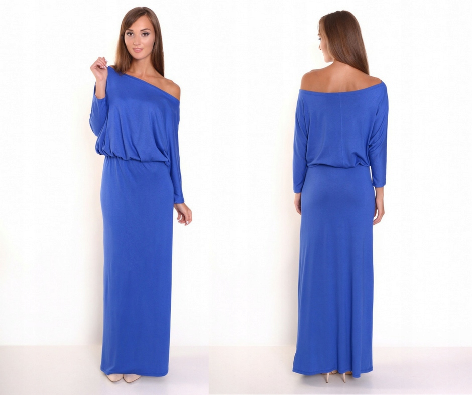 

Długa sukienka nietoperz oversize maxi L/XL