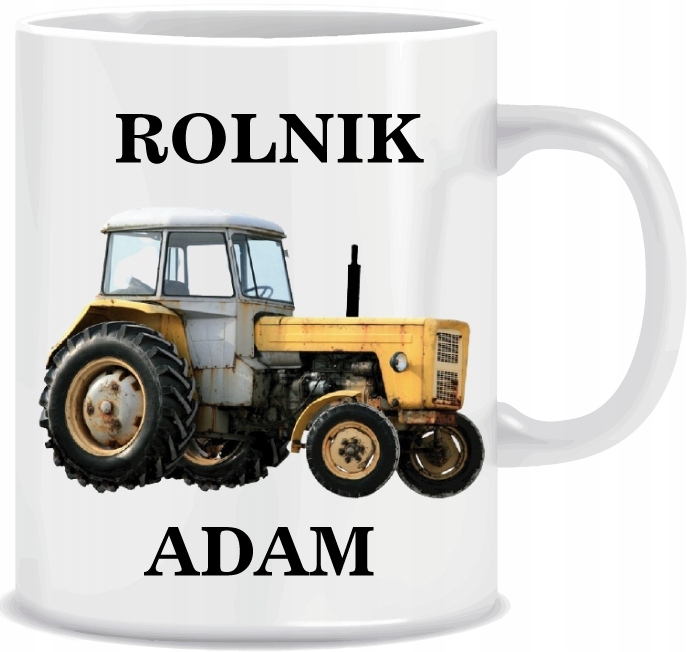

Kubek Rolnika stary ciągnik traktor + Imię Rolnika