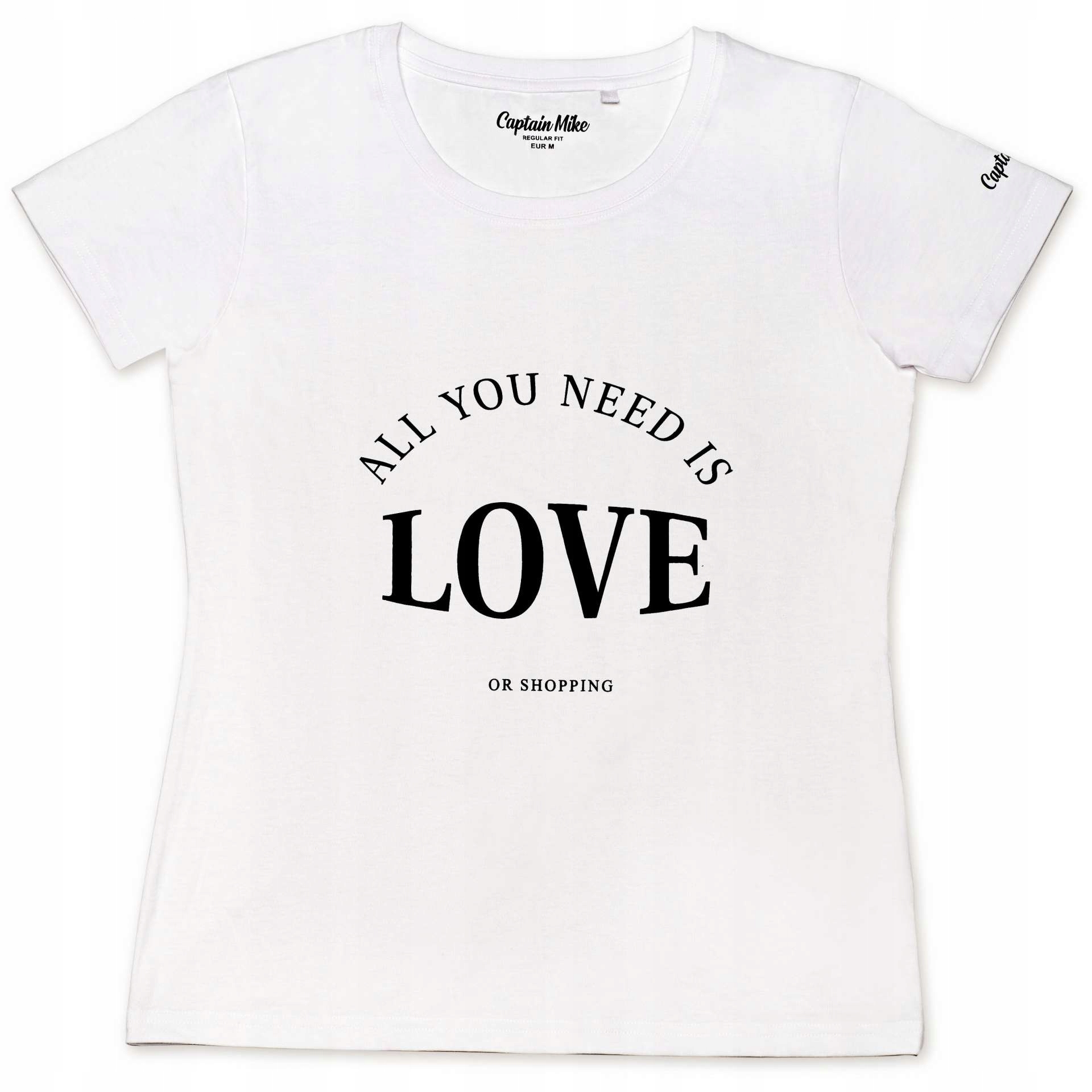 

Koszulka damska bawełna All You Need Is Love r.S