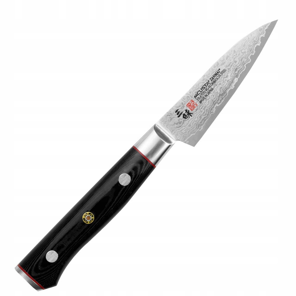 Mcusta Zanmai VG-10 Pro Zebra Japonský ostrý kuchynský nôž na lúpanie 9 cm