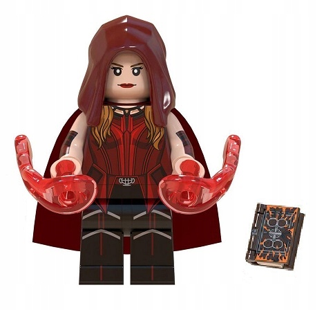 

Klocki figurka Wanda Maximoff + Magiczna Księga