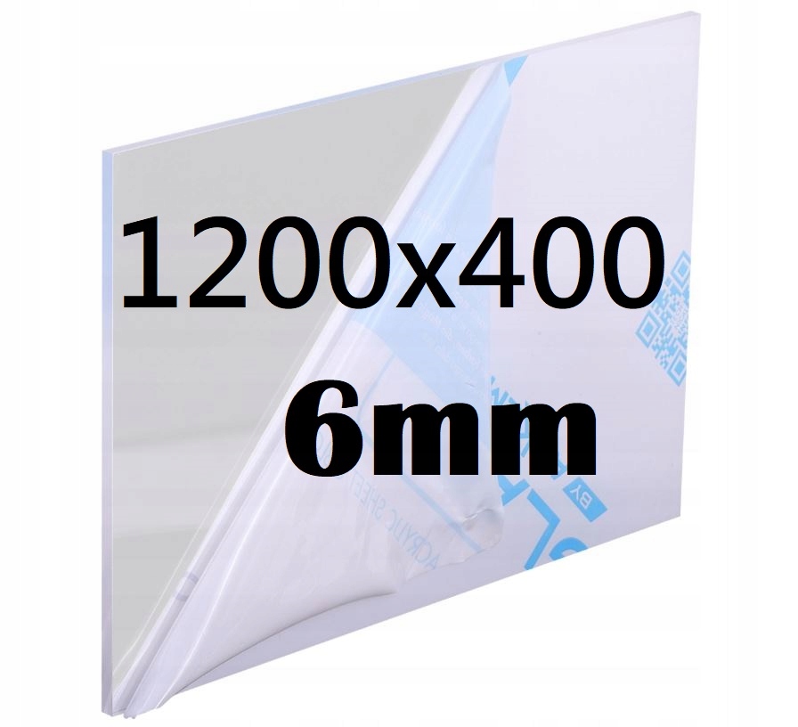 Plexi Plexi Plexi Plexa na míru 120 cm x 40 cm x 6 mm