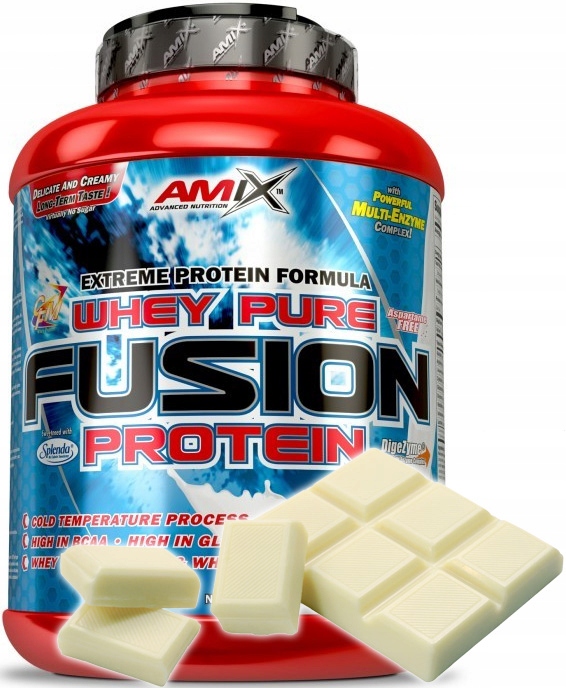 Amix Whey Pure Fusion 1000 g Bílkoviny Bílá Čokoláda