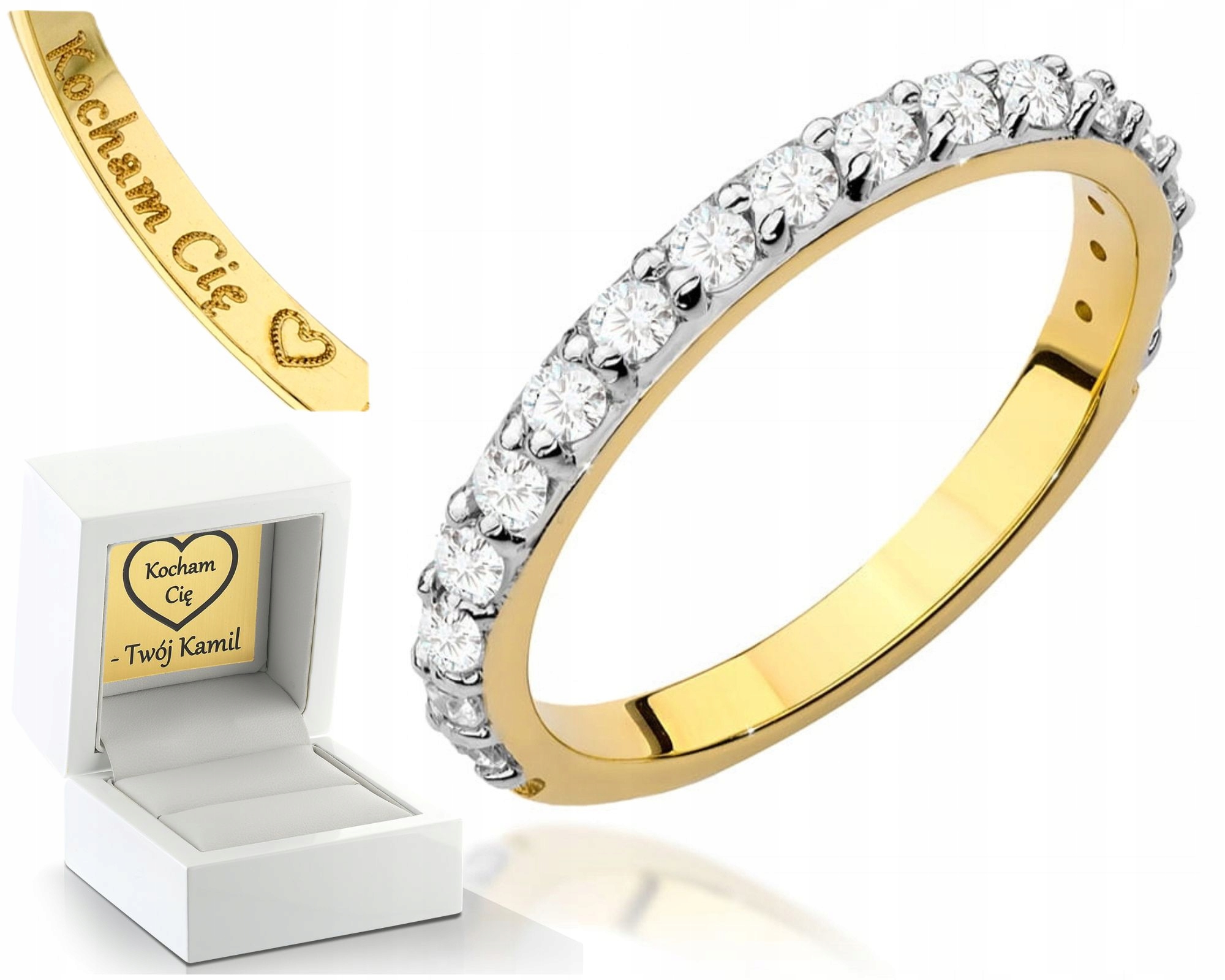 Prstýnek Brilianty 0,34 Ct 585 Gravírování Bonus