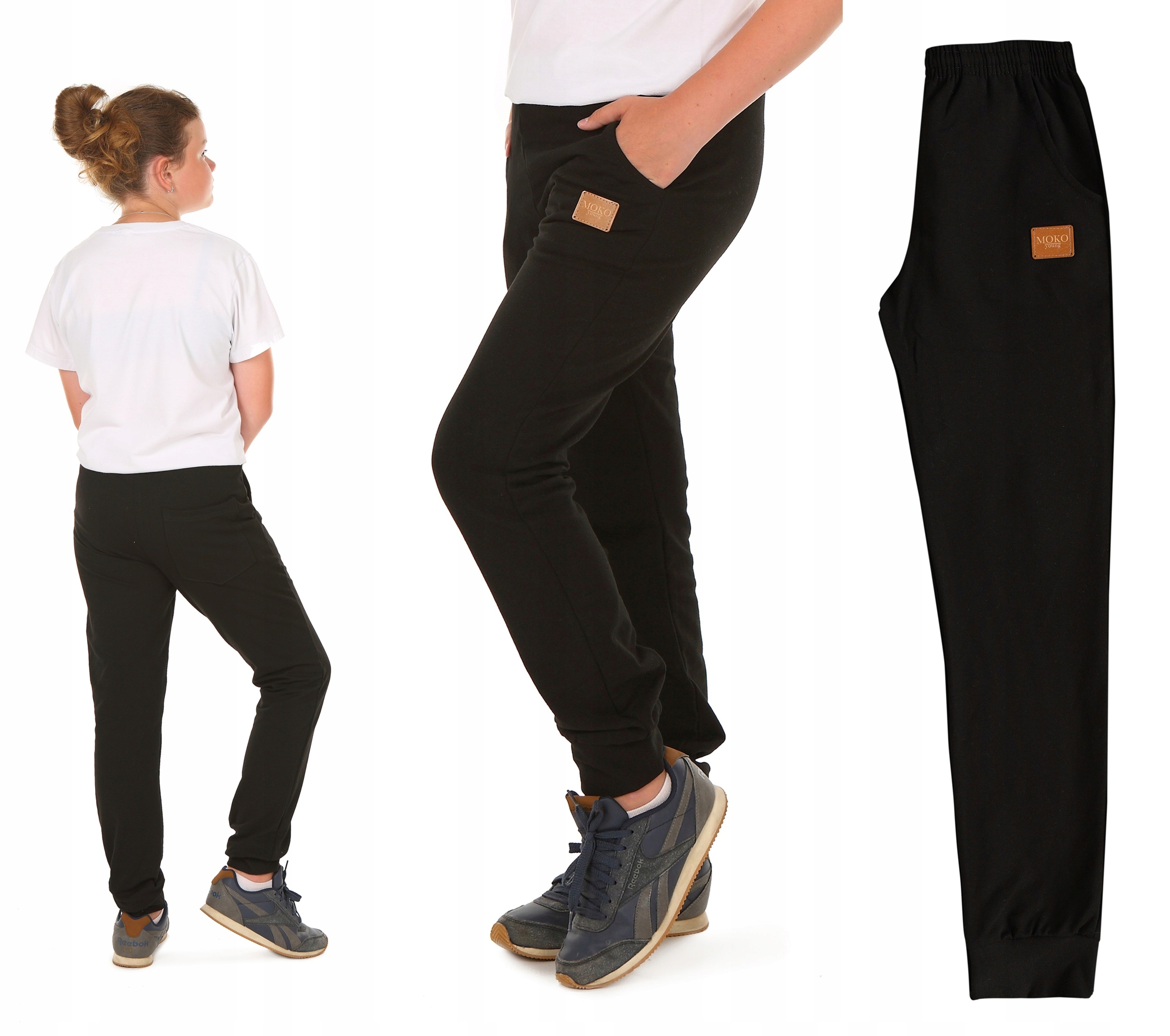 Spodnie dresowe SUPER JAKOŚĆ dres r.170 czarny Produkt PL