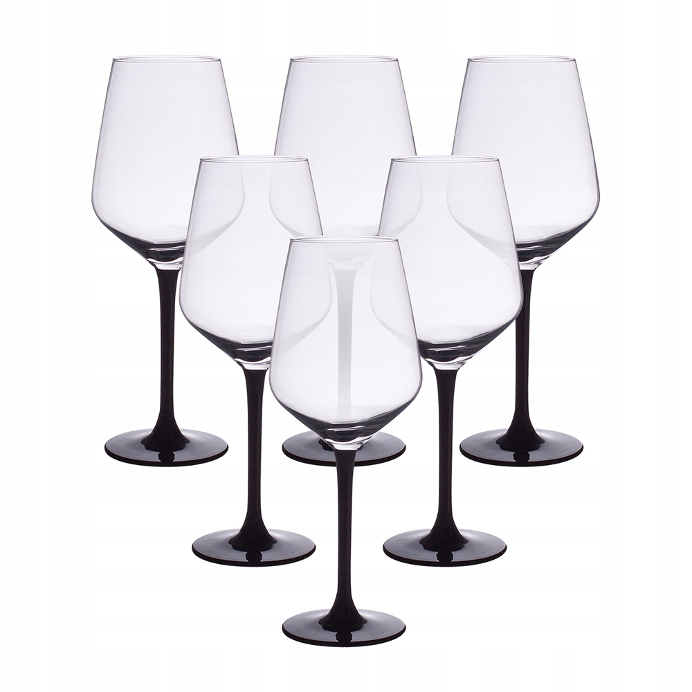 

Kieliszki Do Wina Czerwonego Rubin Czarne 370ML