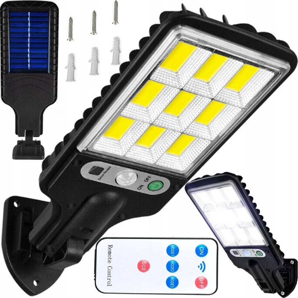

Lampa Solarna Uliczna Latarnia 108 Led Cob Pilot