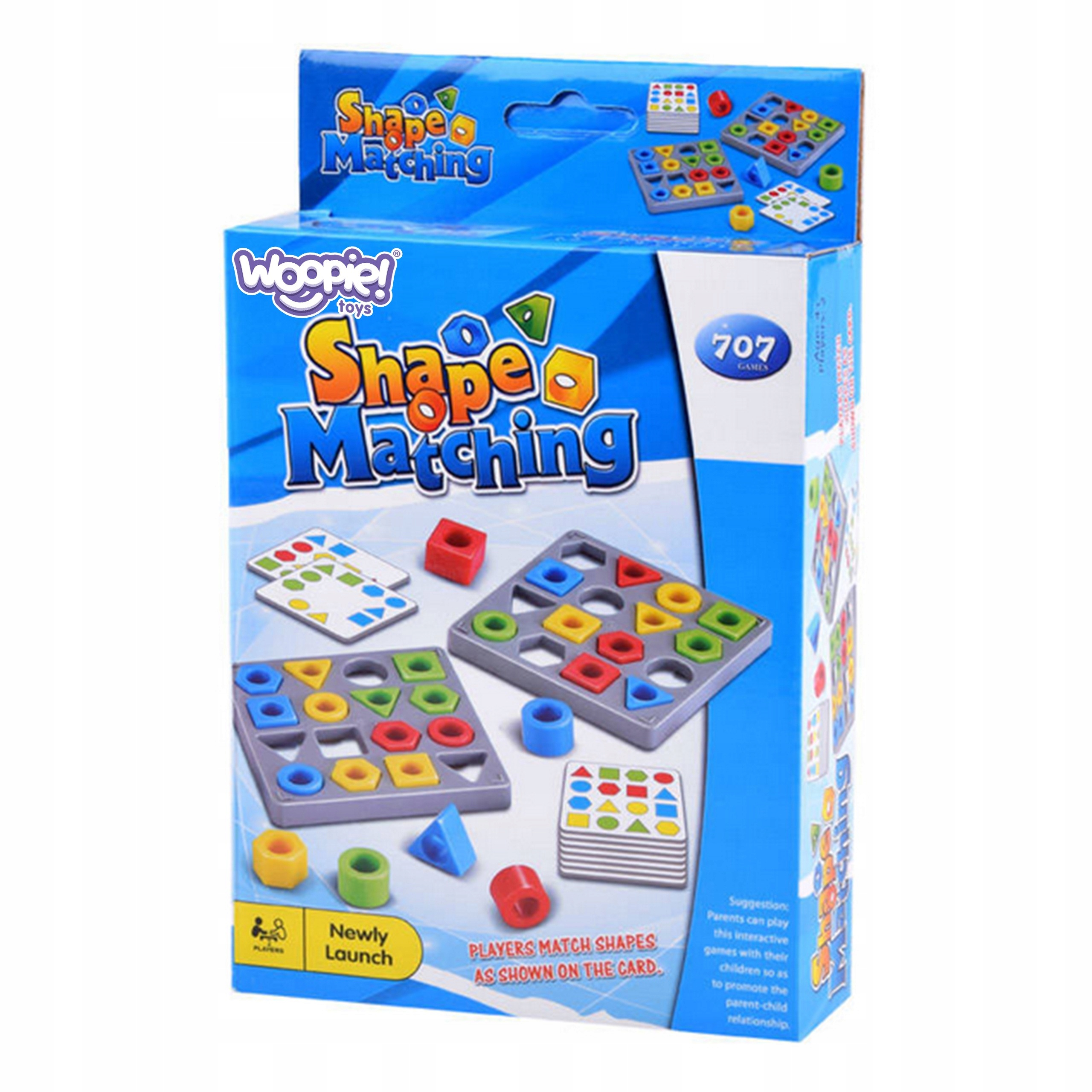DOPASUJ KSZTAŁTY KOLORY GRA DLA DZIECI LOGICZNA UKŁADANKA WZORY WOOPIE Wydawca Woopie