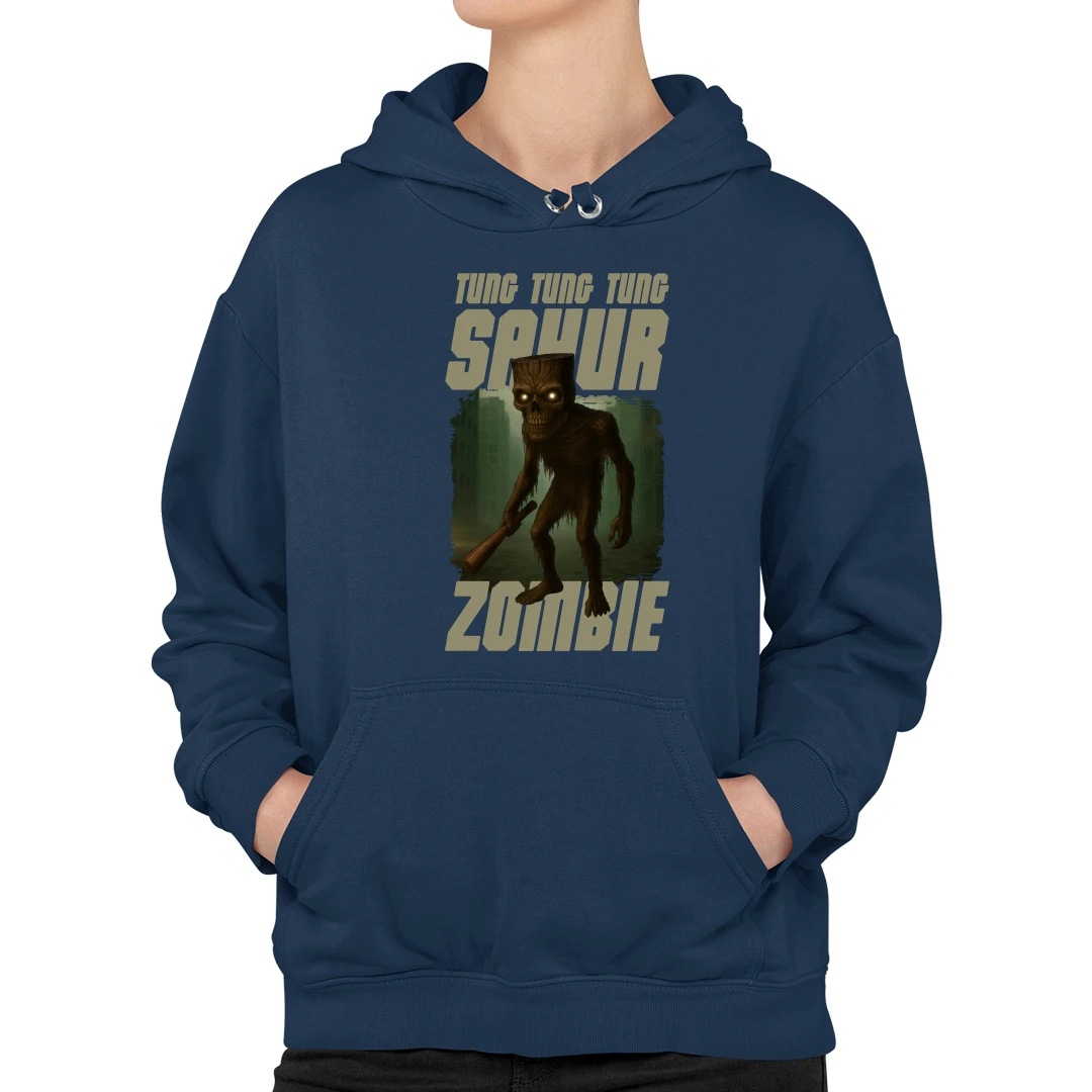 Tung Tung Tung Sahur zombie Italian Brain Rot mikina pro dospívající dívku Xs