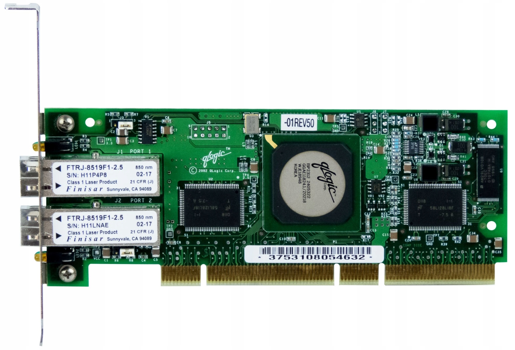 Dvojitý Řadič Optických Kanálů Qlogic QLA2342, Pci-x