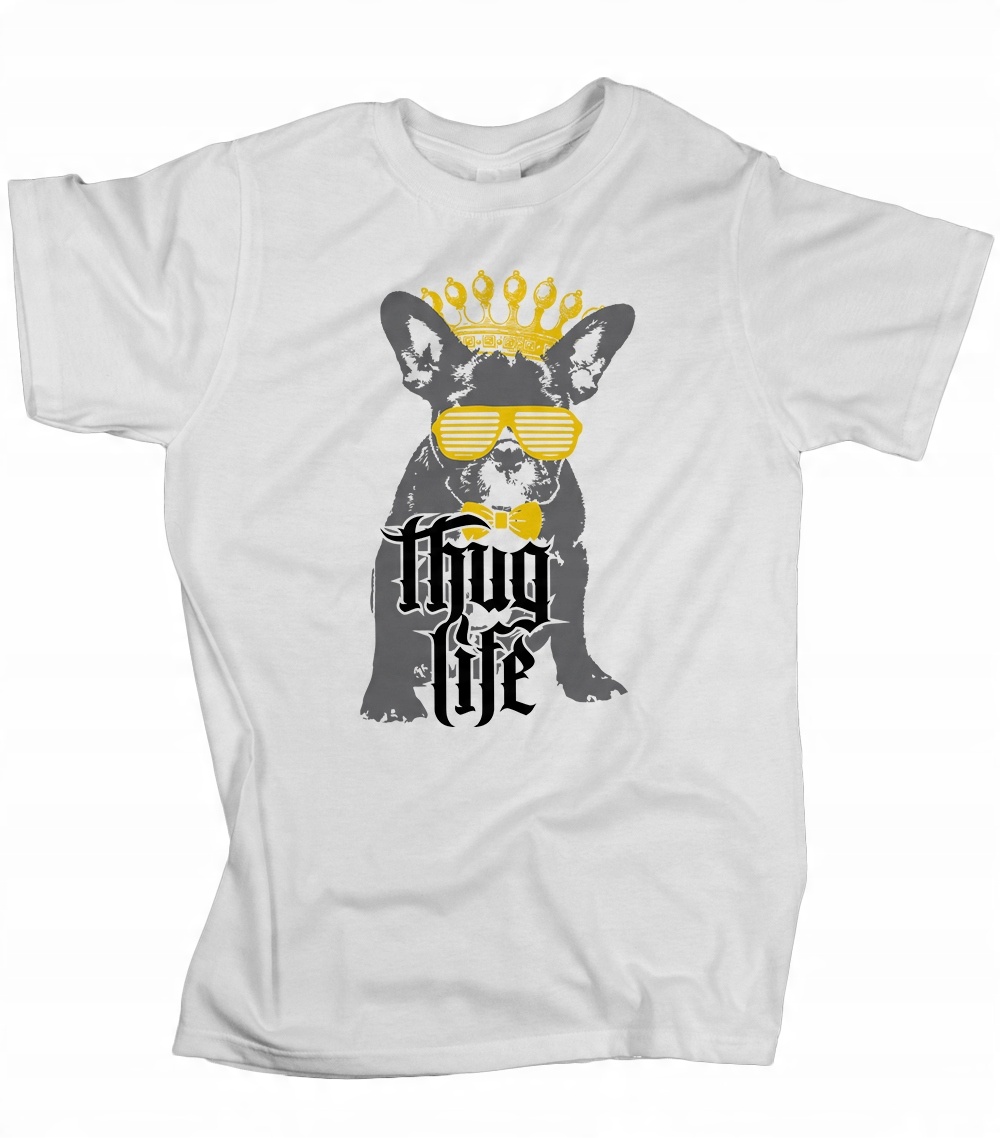 

Koszulka męska Thug life pies 5XL
