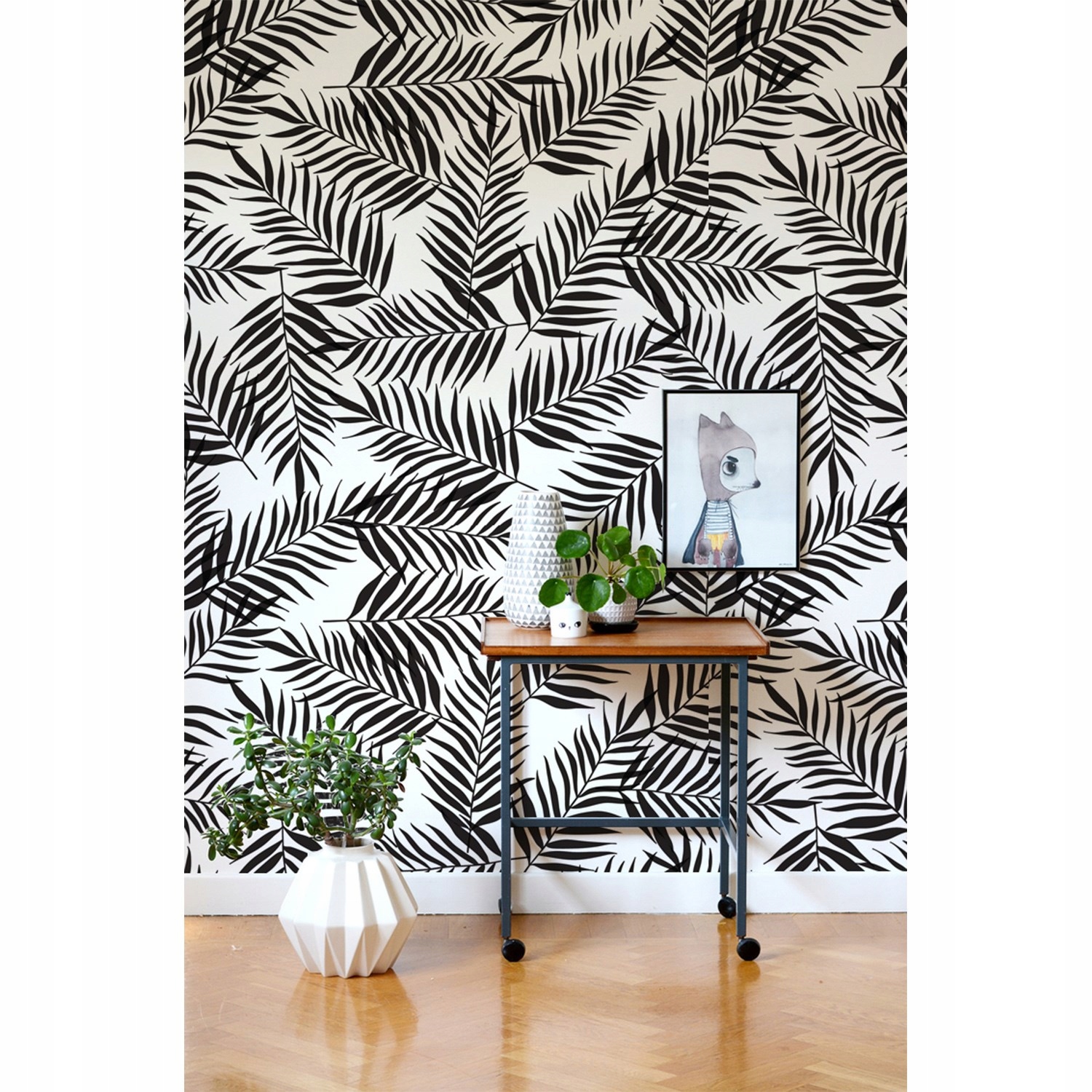 

Flizelina tapeta Czarny tropikalny palma 208x146cm