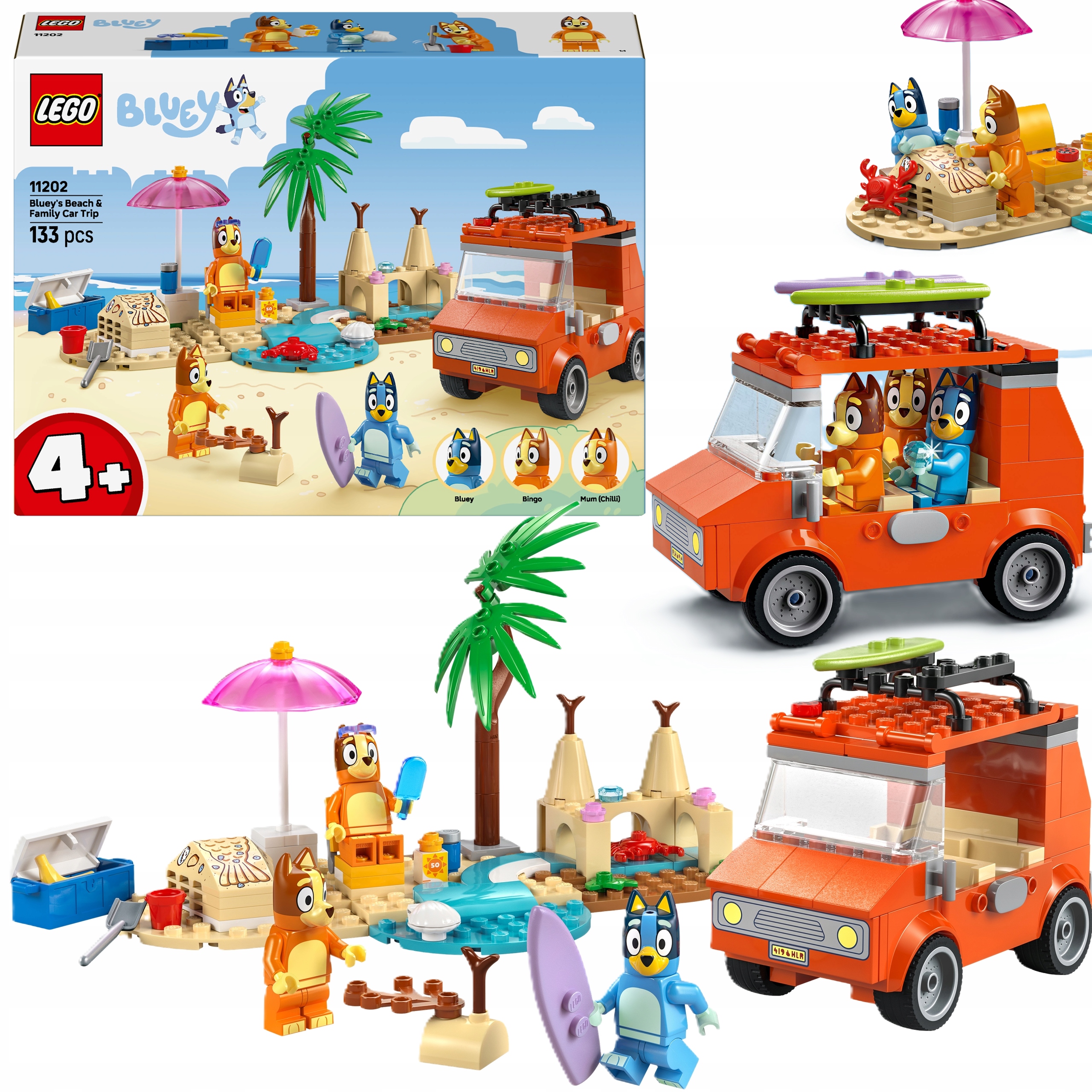 Lego Bluey Blue I Wycieczka Samochodem Zestaw Do Zabawy Na Święta