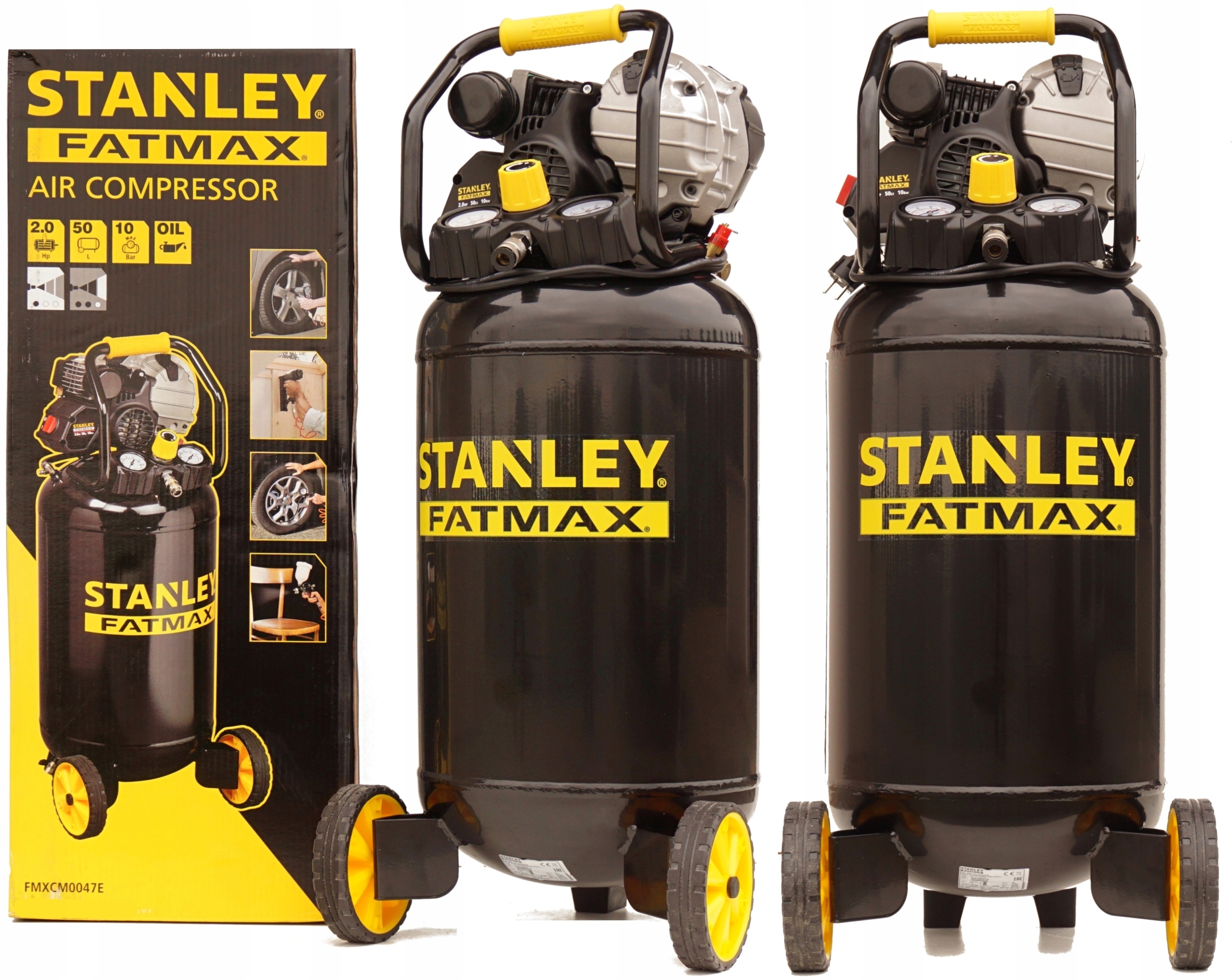 

Stanley Kompresor Olejowy Sprężarka 50L Pionowy