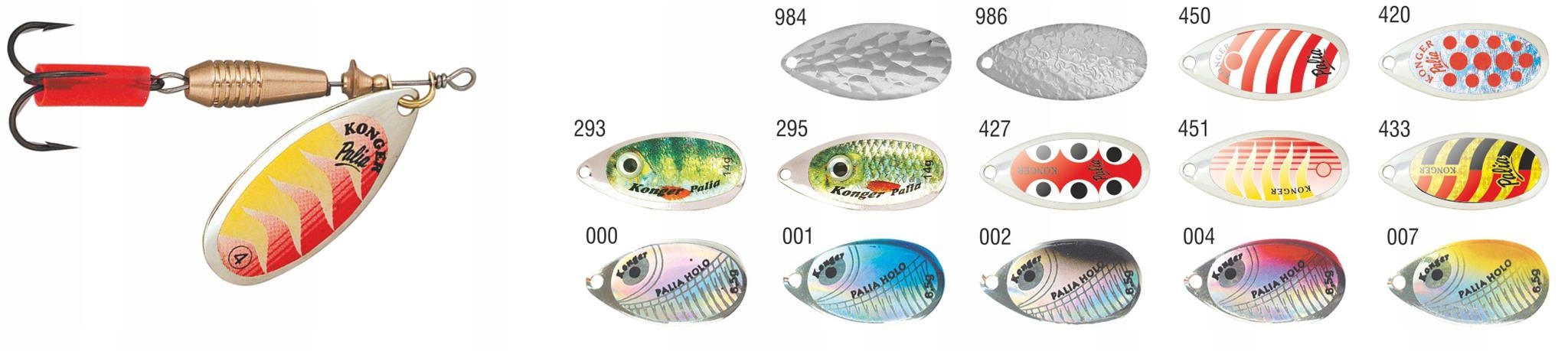 Błystka obrotowe Konger Palia r. 5 14g kolorS51