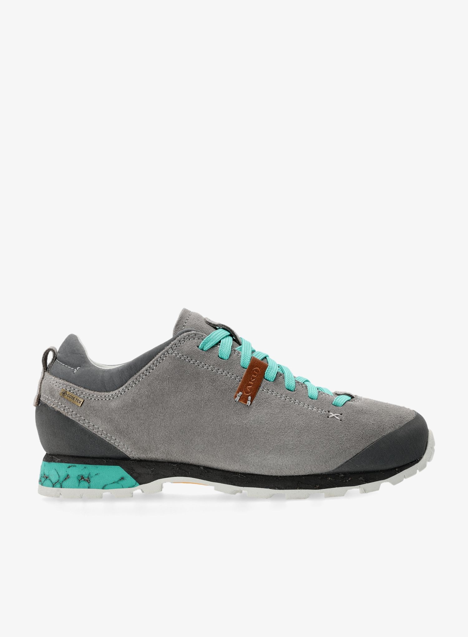 Dámské turistické boty Aku Bellamont III Suede Gtx šedá/jade (37,5)