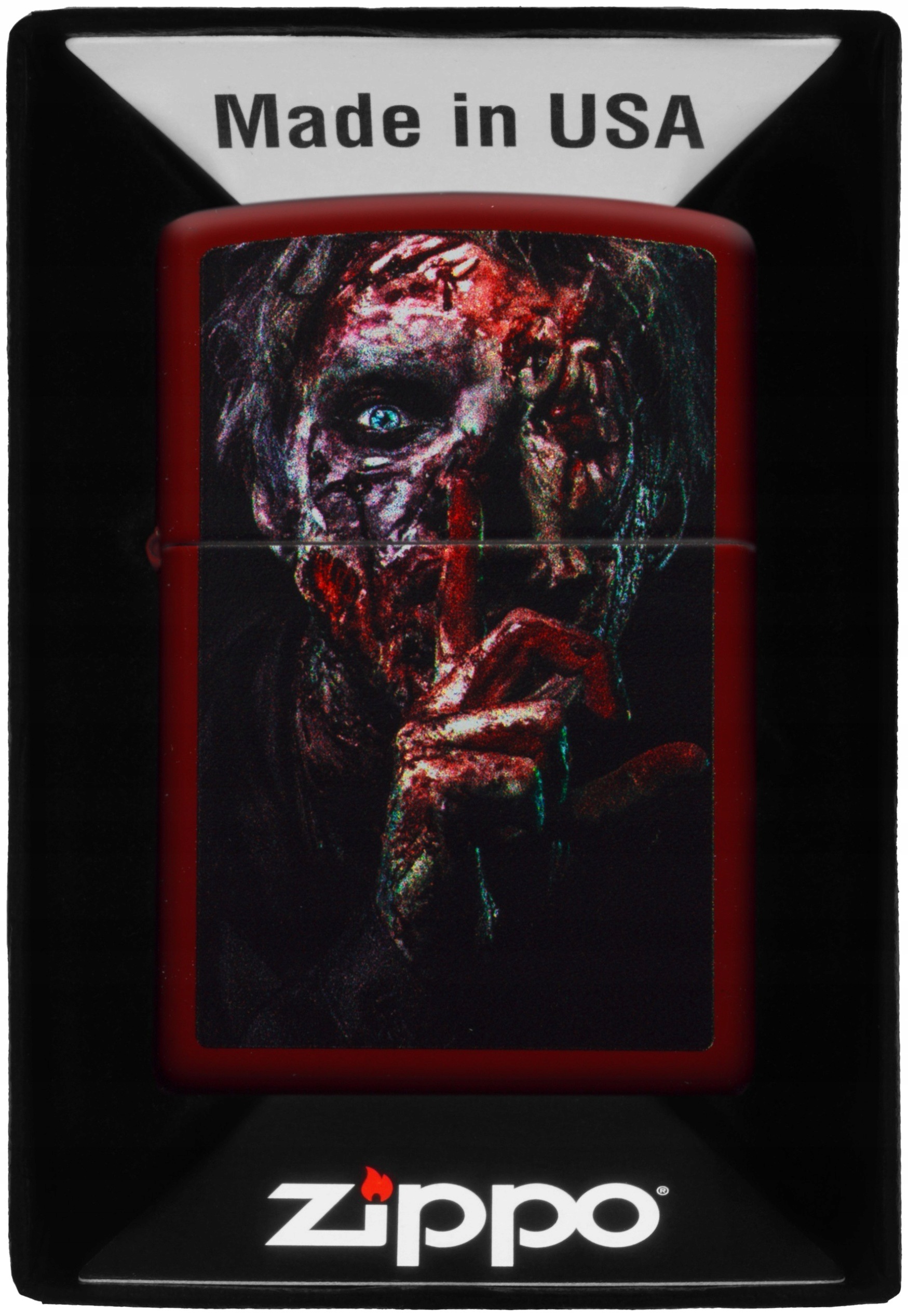 Zapalovač Zippo Quiet Zombie Design 60007256 Větruodolný benzínový