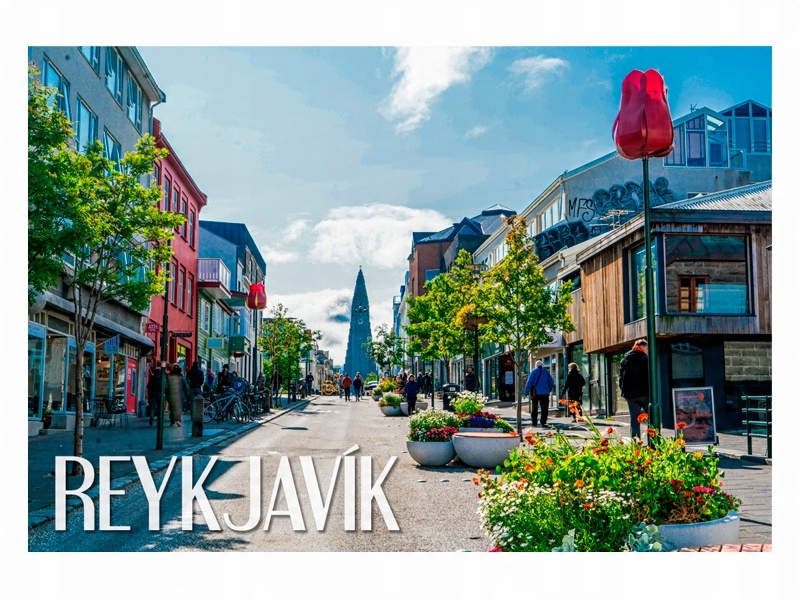 

Islandia Reykjavík Ulica Magnes na lodówkę