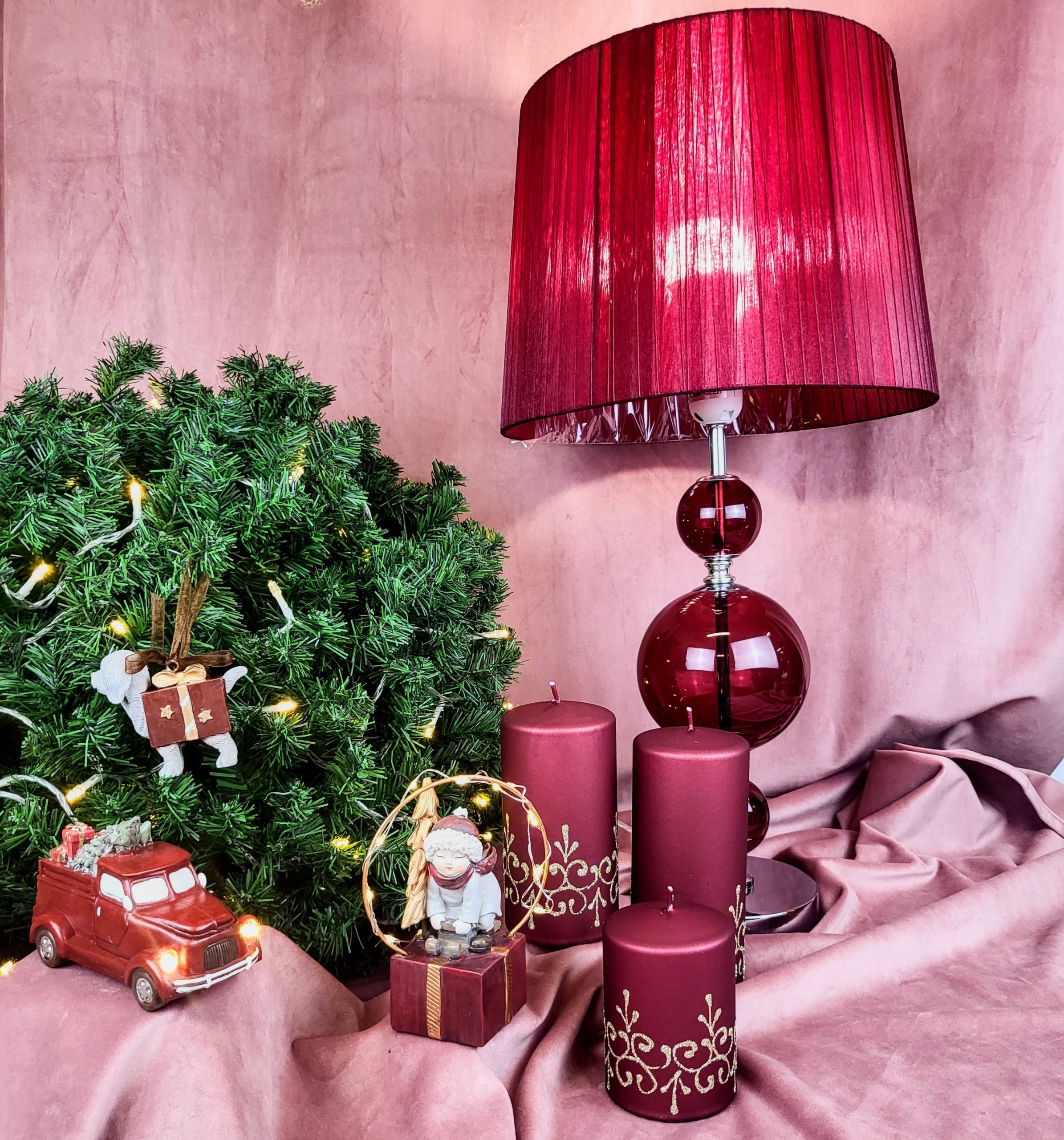 FIGURKA SAMOCHÓD Z CHOINKĄ DEKORACYJNY LED Rodzaj figurka