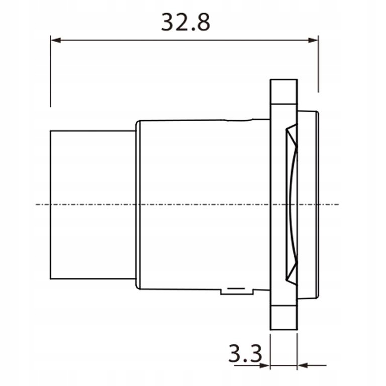 GNIAZDO USB 3.0 ZŁĄCZE PANELOWE INSTALACYJNE ROXTONE RAU3D 5GB/S Model RAU3D