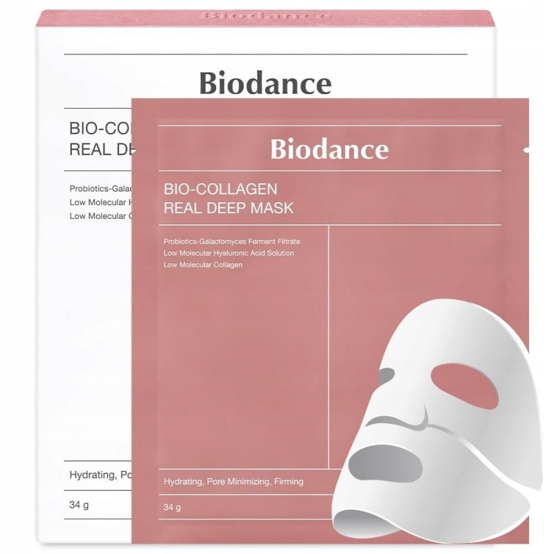 Nawilżająca Maska w Płachcie Kolagen Biodance Bio Collagen Mask 4 sztuki