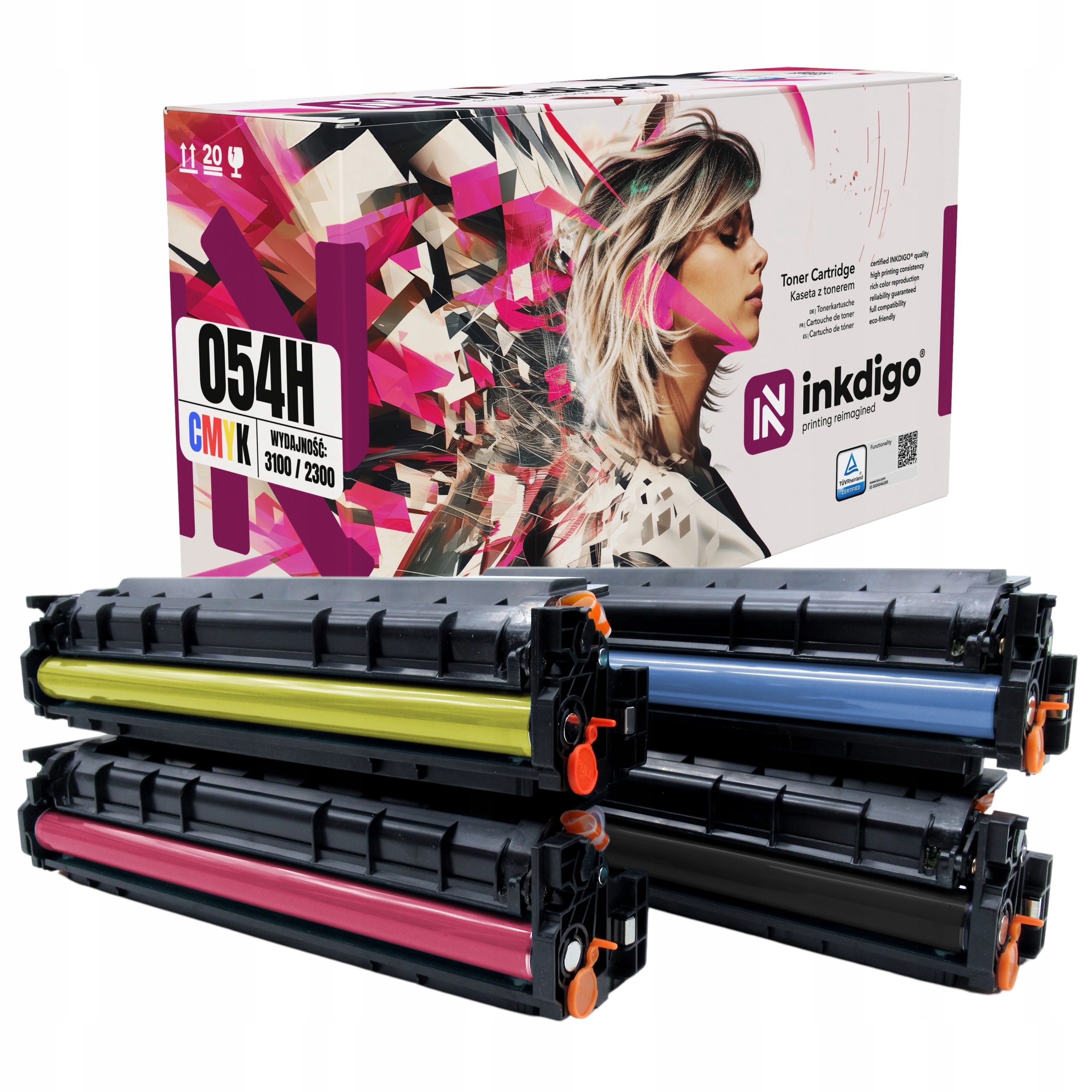 CRG-054 Sada Tonerů pro Canon MF641cw MF642Cdw MF643Cdw MF644Cdw MF645CX