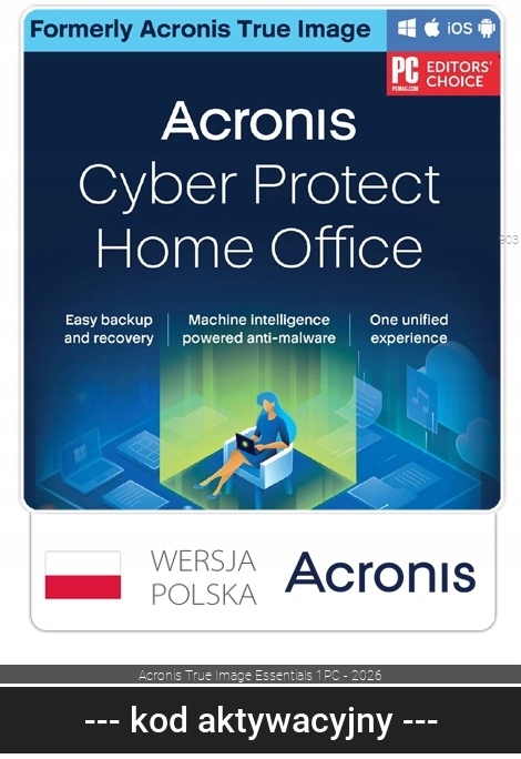 Acronis Cyber Protect Office Essentials 1 st. / 12 miesięcy ESD
