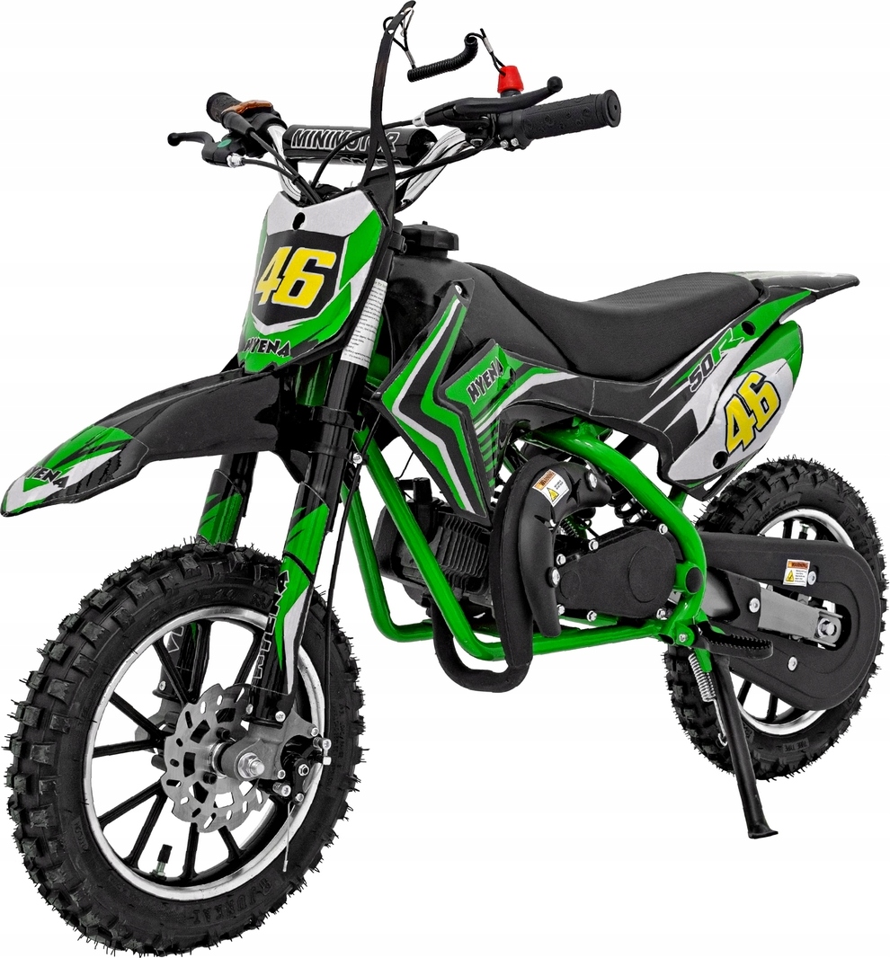 MOTOR 2 KOŁOWY Z NAPĘDEM SPALINOWYM SILNIK 49CC POMPOWANE OPONY ...