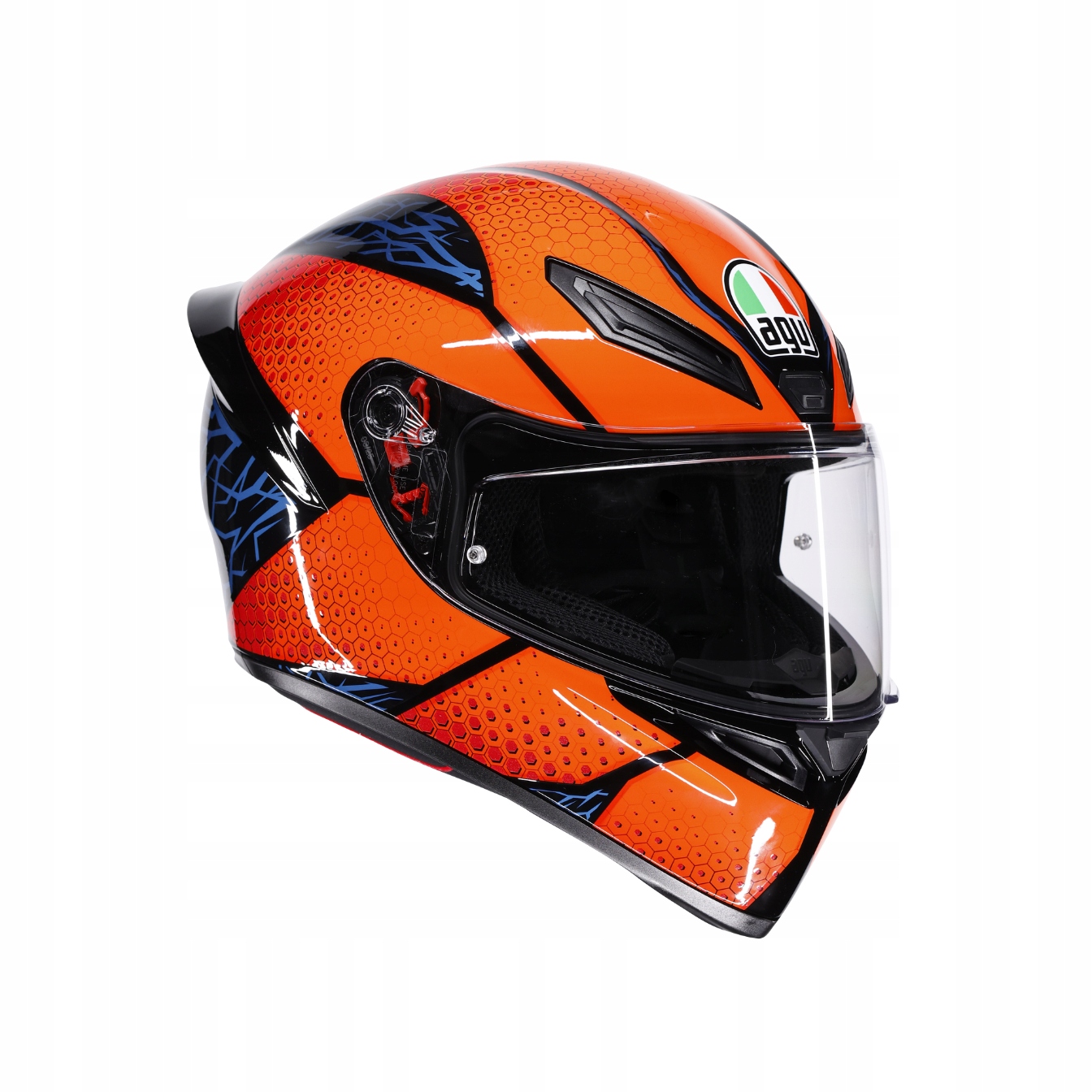Motocyklová prilba Agv K1 S Speedarmor čierna/oranžová/modrá M