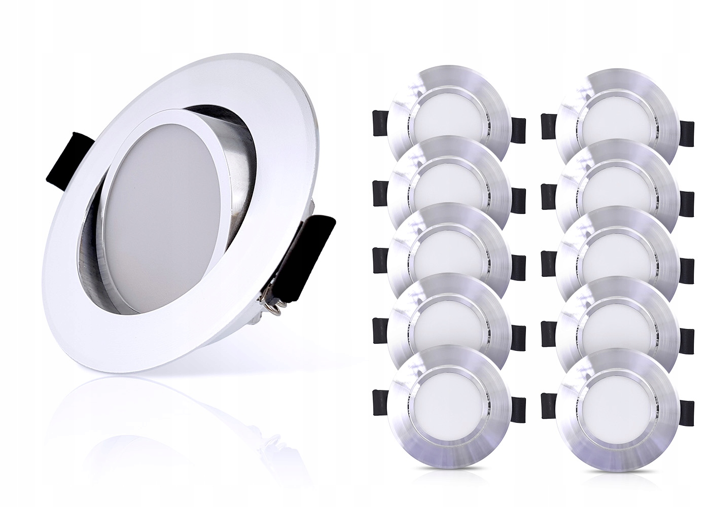 

10x Oprawa wpustowa oczko uchylne lampa Led 3W 12