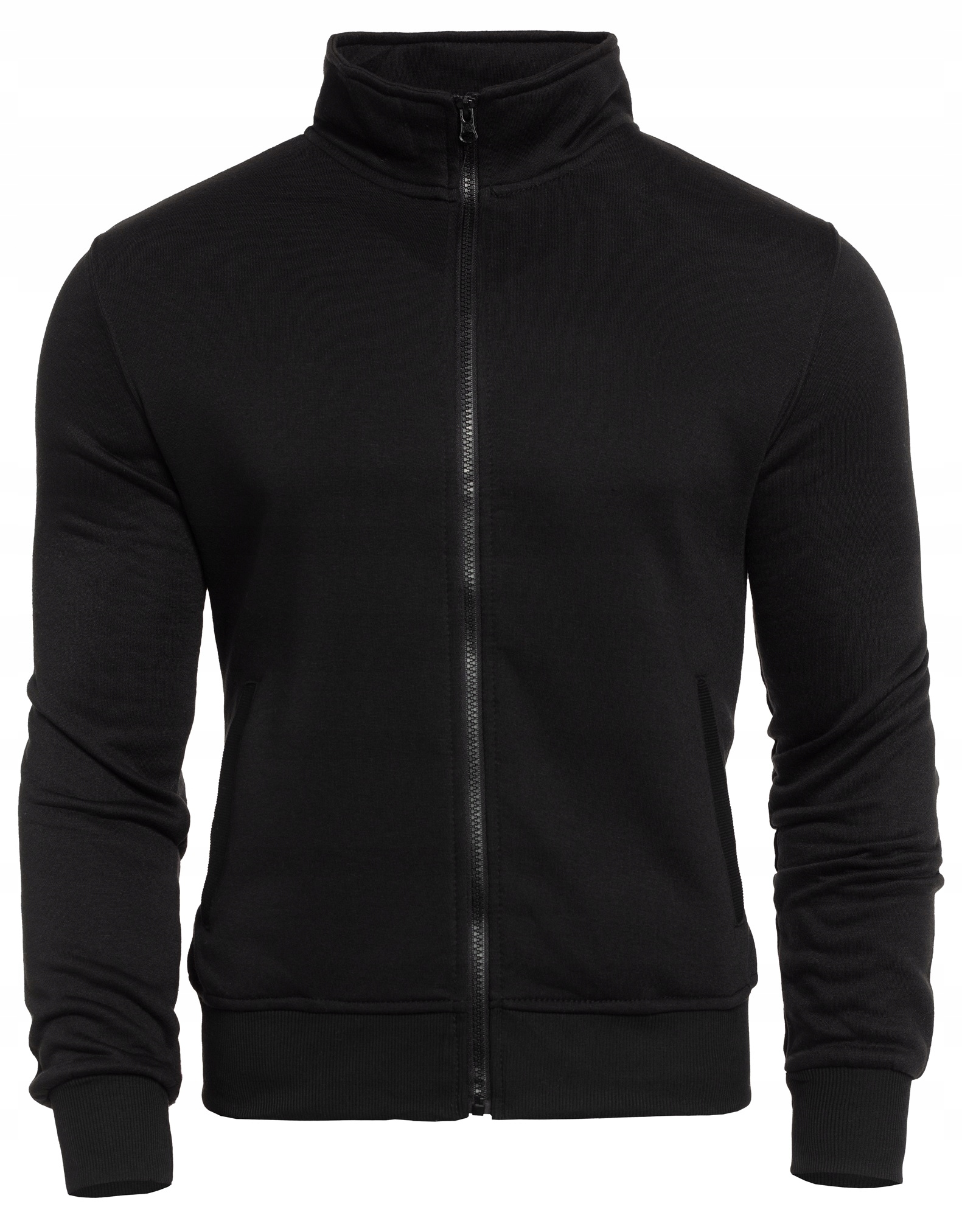 

Bluza Rozpinana Kołnierz Stójka Czarna Rozmiar XXL