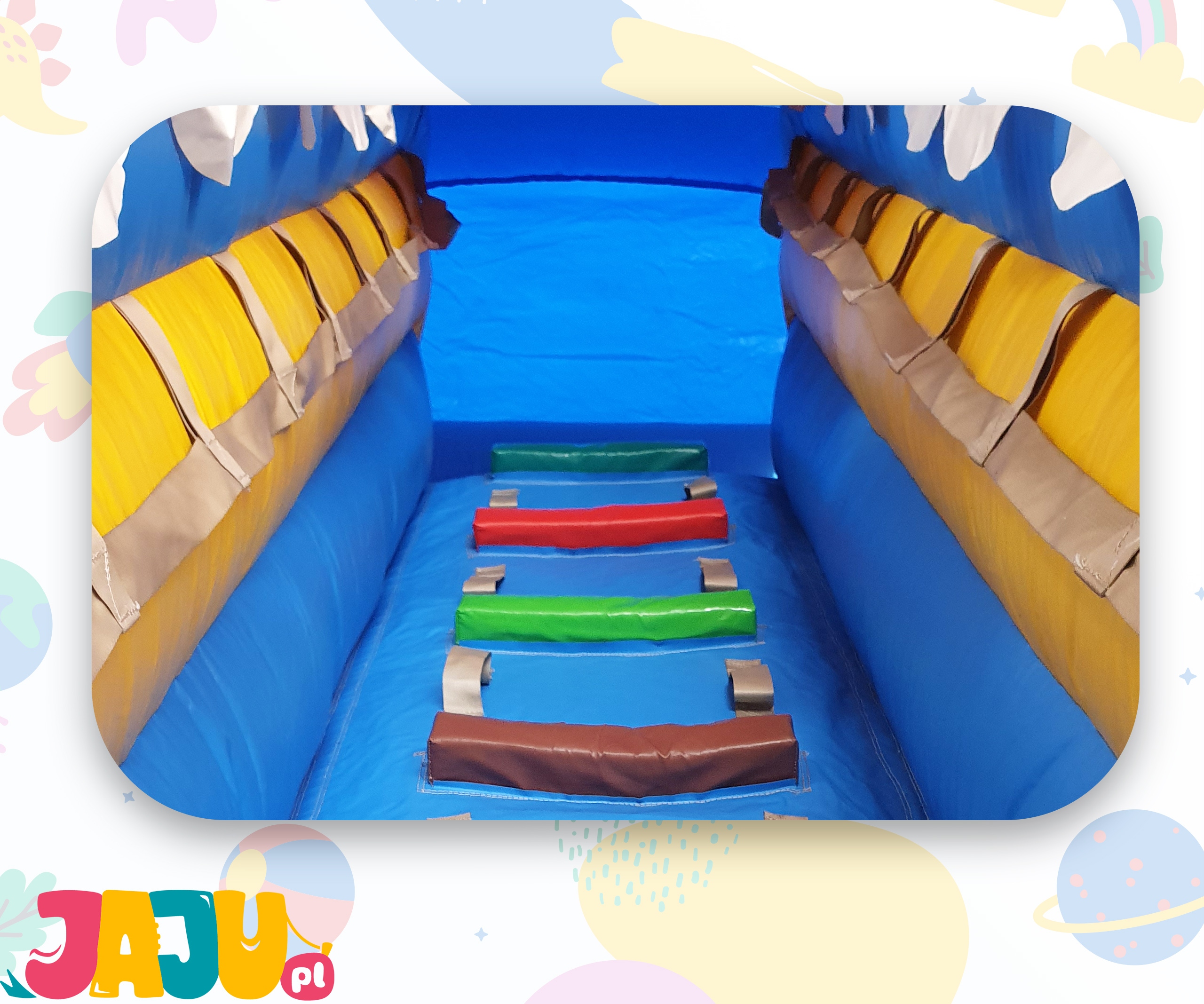 Dmuchany plac zabaw Jungla 3 "OD RĘKI!" Szerokość produktu 300 cm