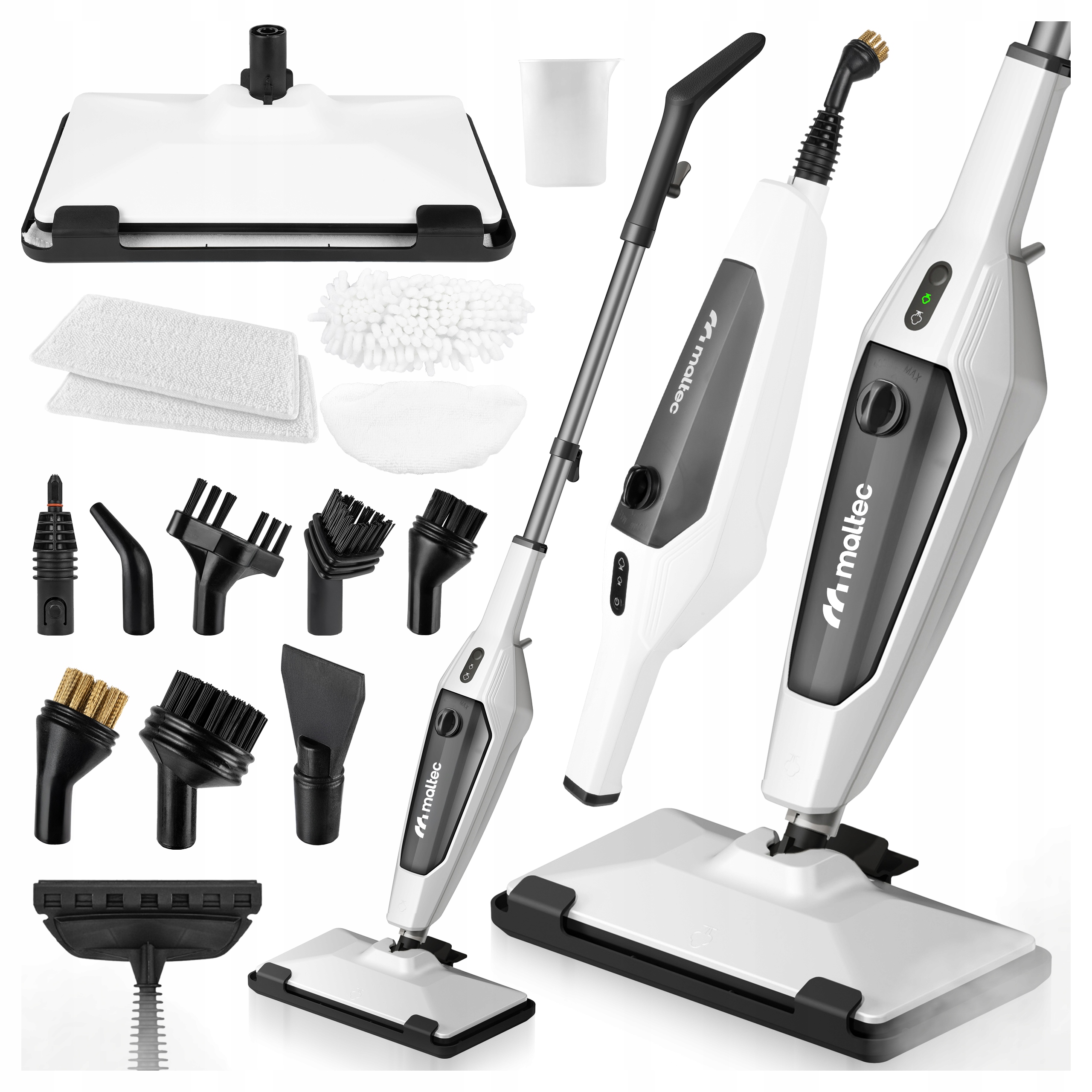 Mop Parowy Czyścik Wielofunkcyjny Elektryczny Myjka Parowa 2000W Akcesoria