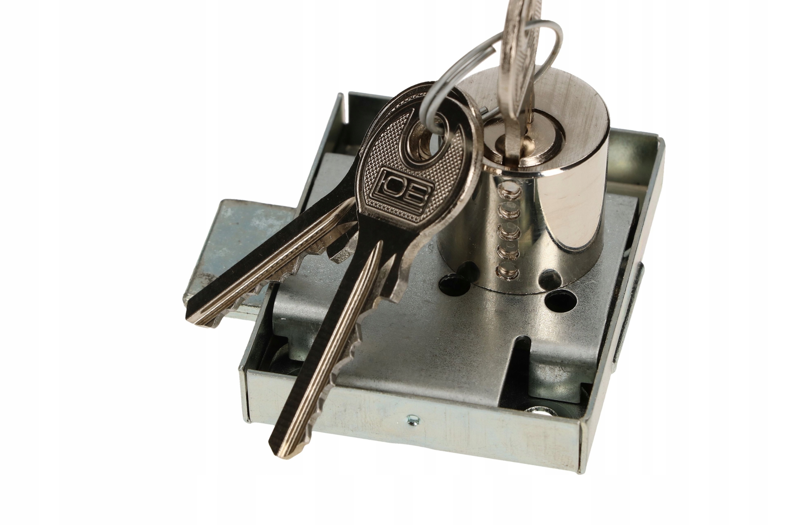 ZAMEK MEBLOWY PRZYKRĘCANY PRAWY CYLINDER 45X56MM Szerokość 45 mm