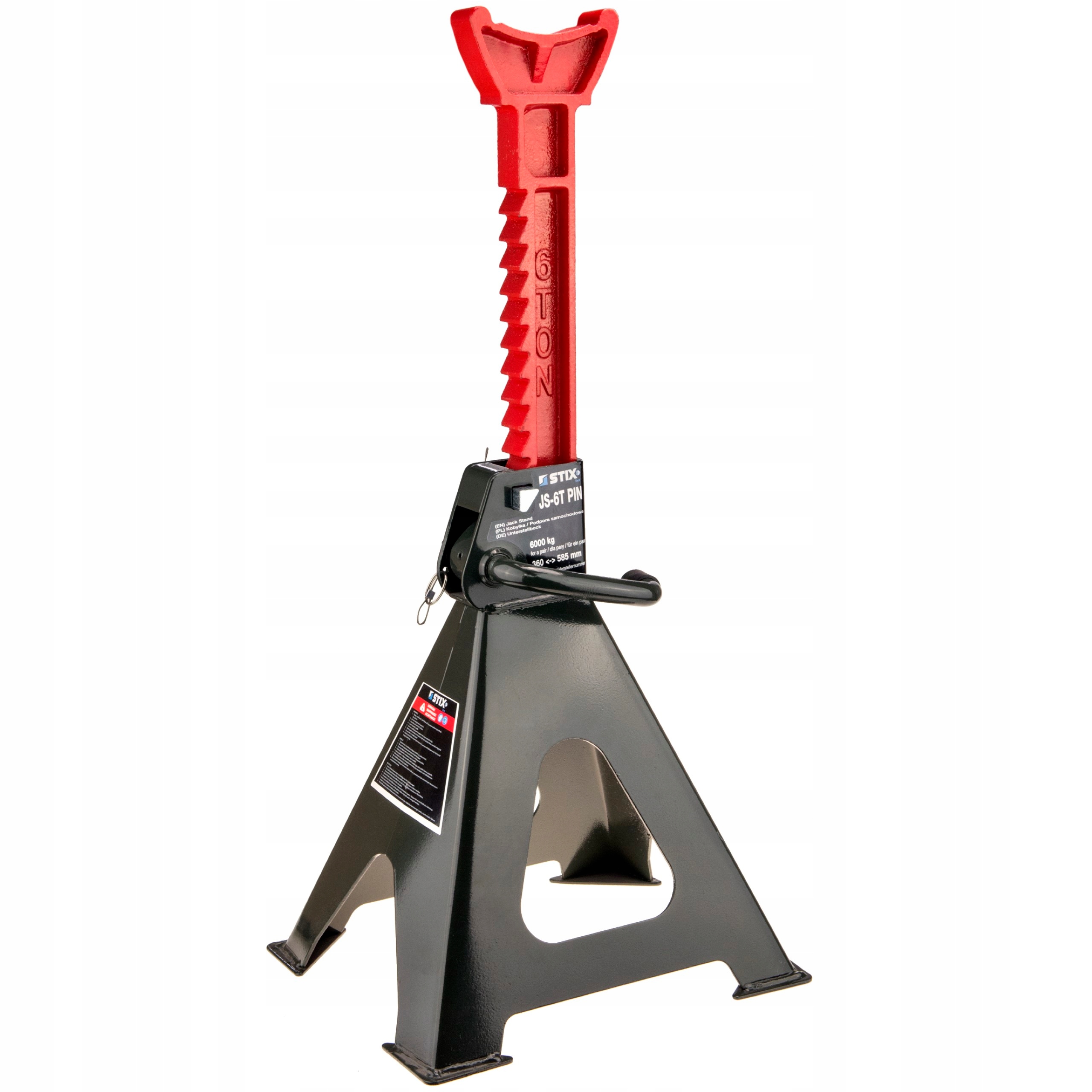 4X KOBYŁKI PODSTAWKI 6T POD SAMOCHÓD PODPORY REGULOWANE Z BLOKADĄ PIN STIX Marka Stix