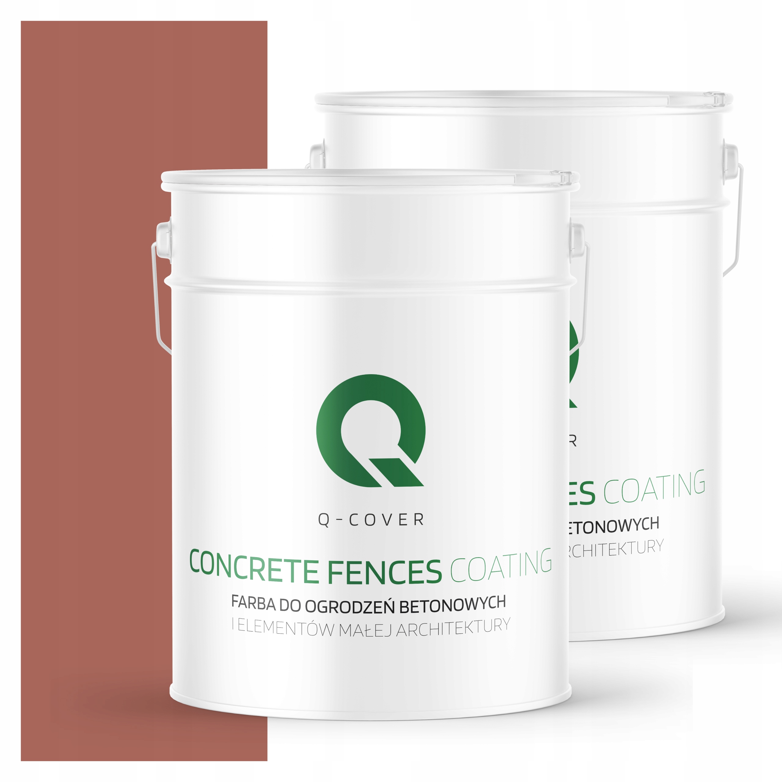 Farba Na Maľovanie Plotov, Betónových Kvetináčov, Tehlová Farba 10 L
