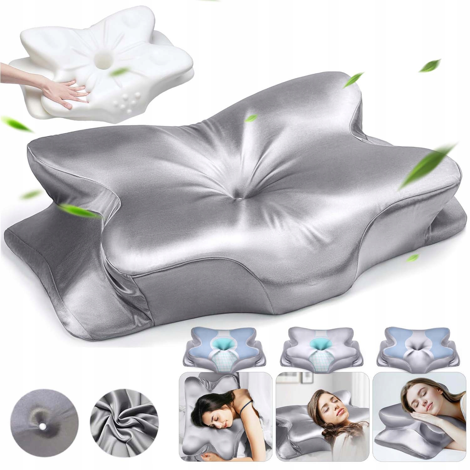 Poduszka Ortopedyczna Do Spania Na Boku Profilowana Dla Wymagających Memory