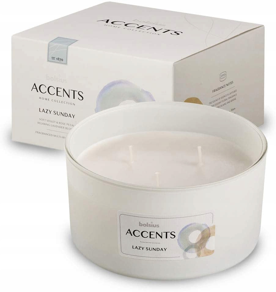 

Bolsius Accents Świeca 75/137 Lazy Sunday 3xKNOT
